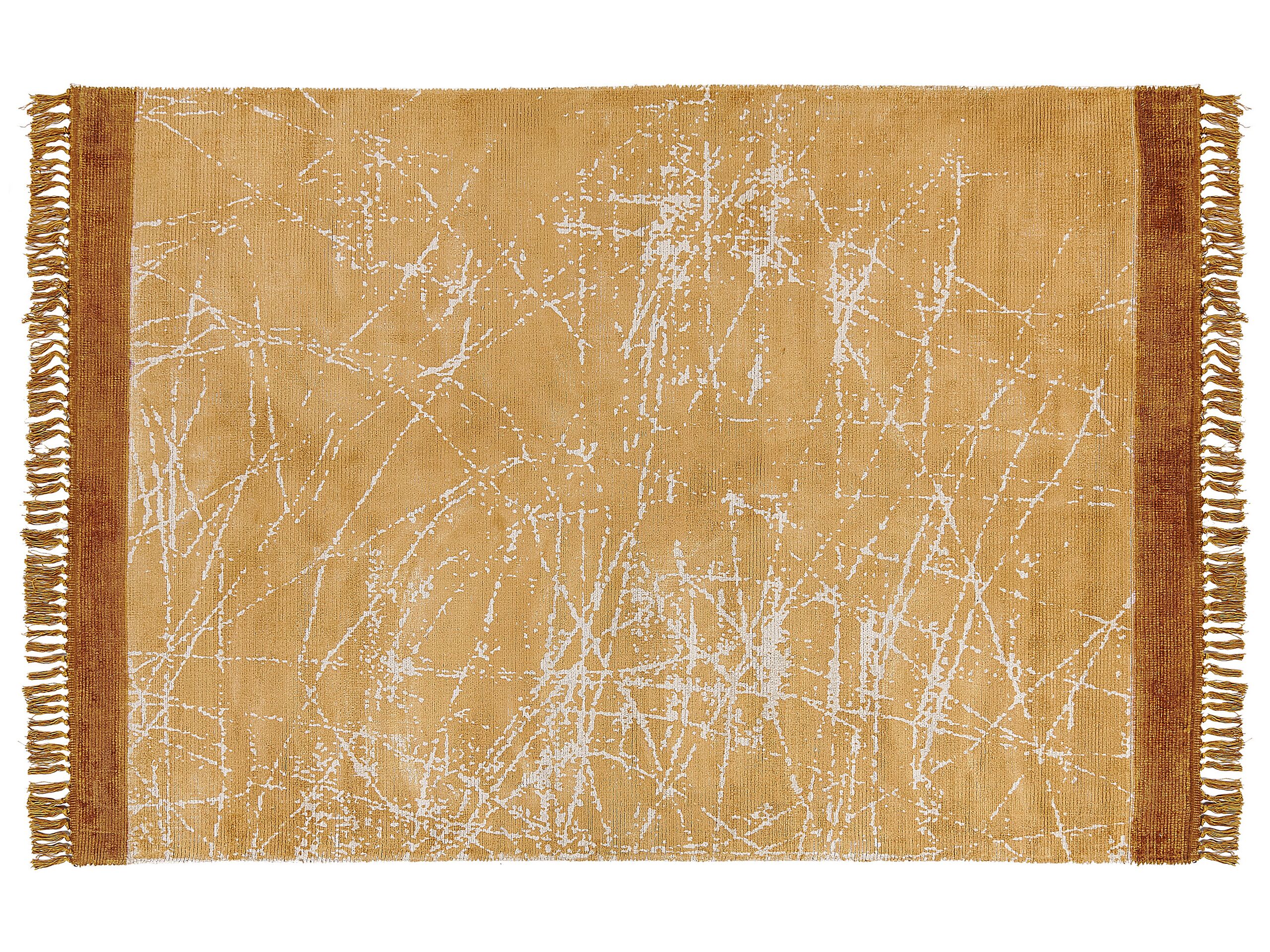 Viscose Area Rug 160x230cm Orange