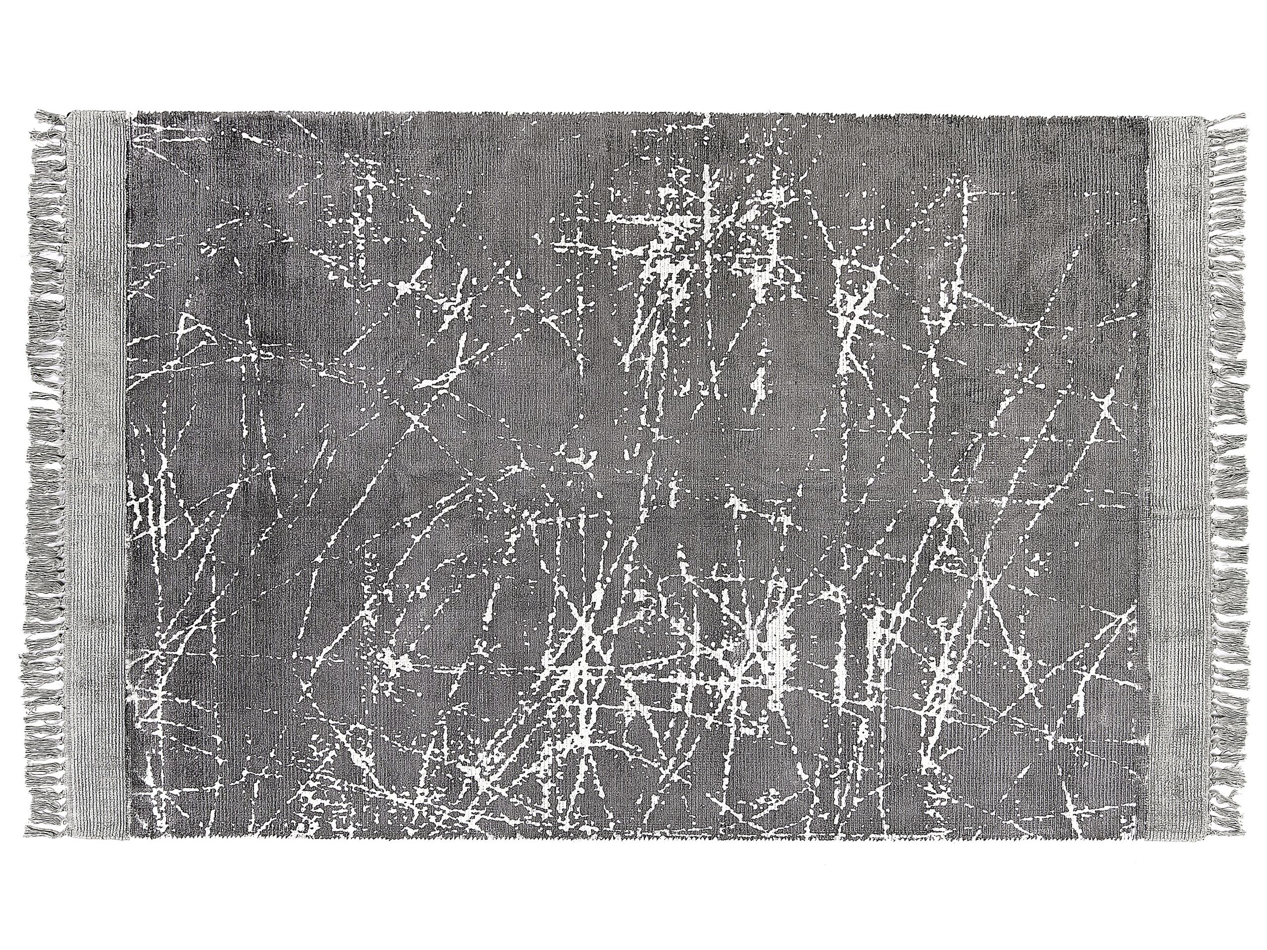 Viscose Area Rug 140x200cm Grey