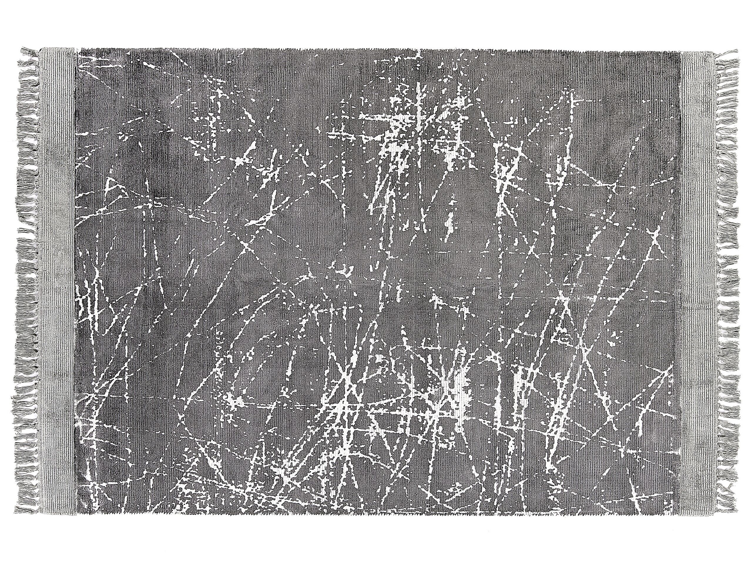 Viscose Area Rug 160x230cm Grey