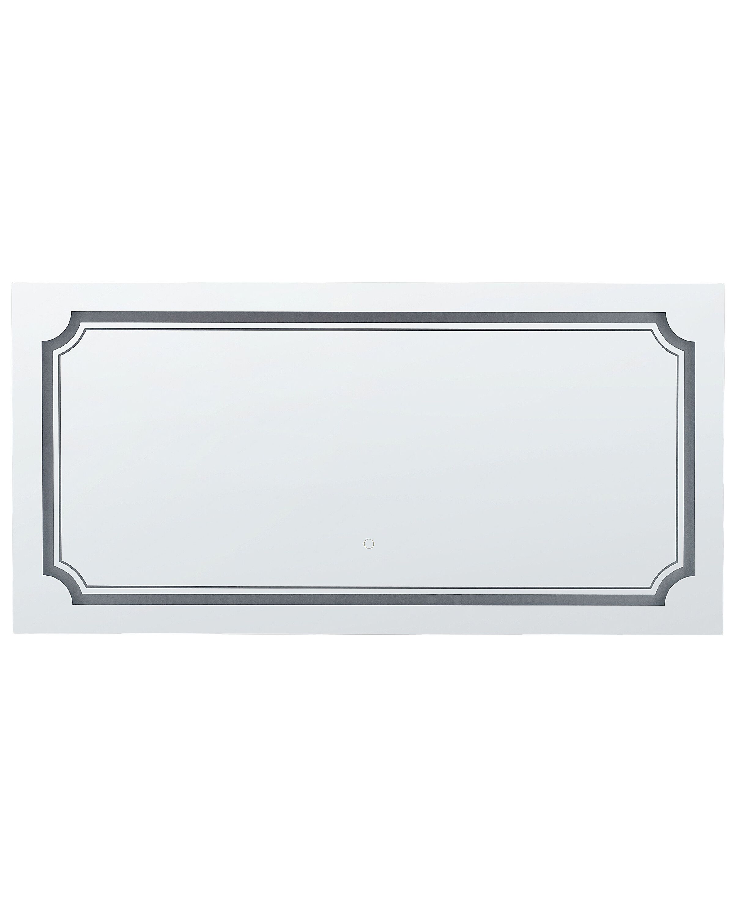 LED Wall Mirror 120x60cm Silver