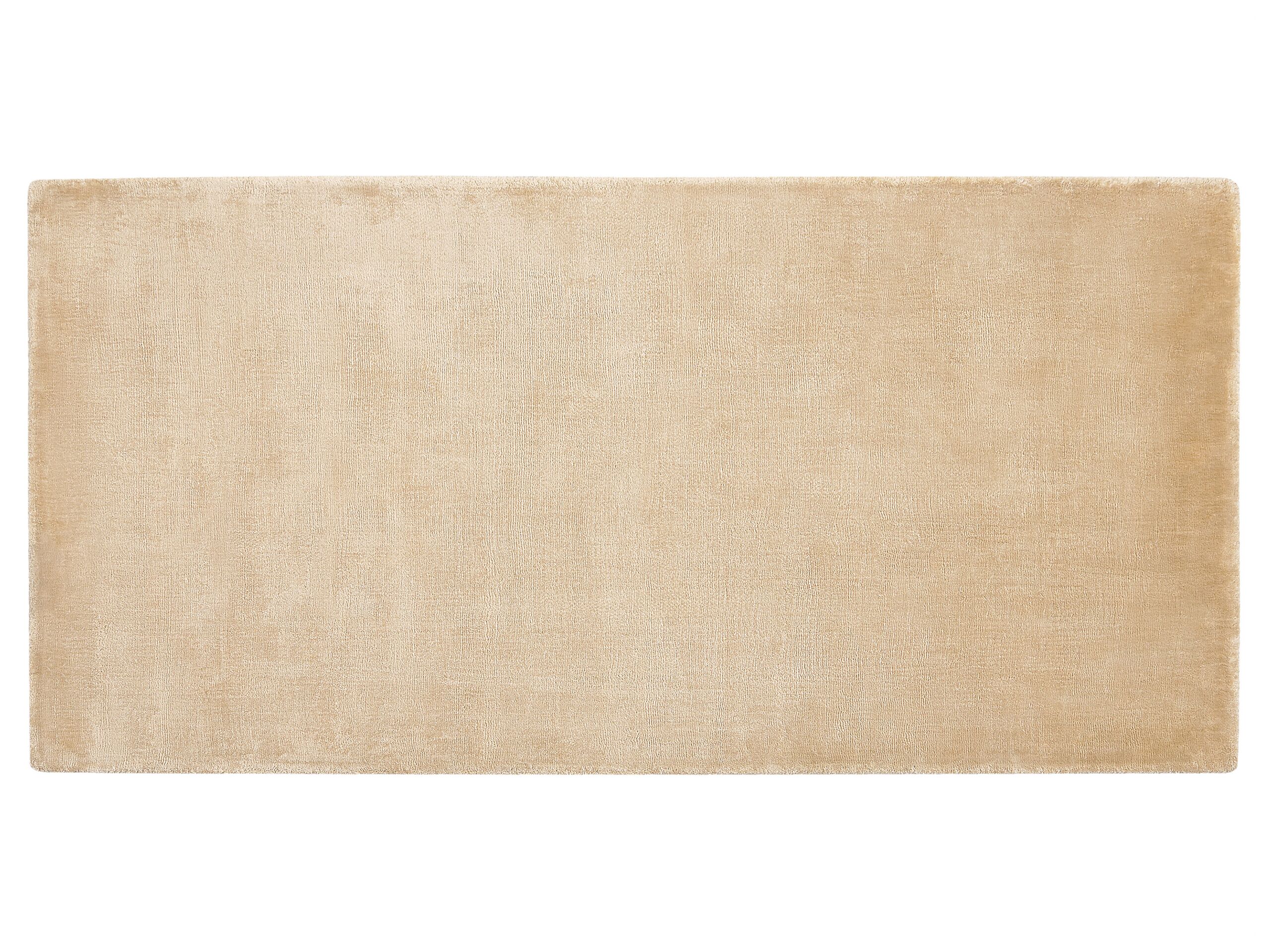 Viscose Area Rug 80x150cm Sand Beige