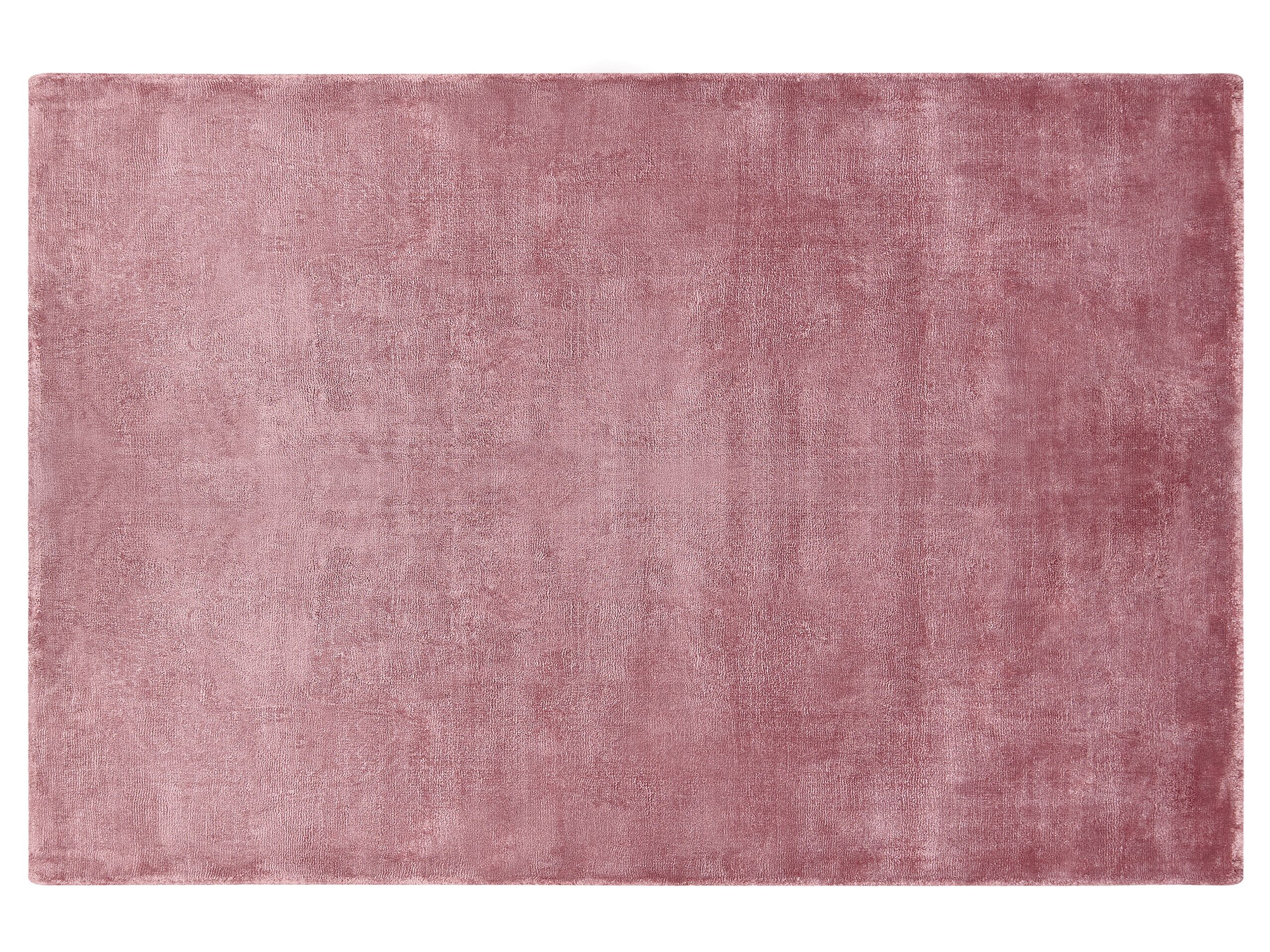 Viscose Area Rug 140x200cm Pink