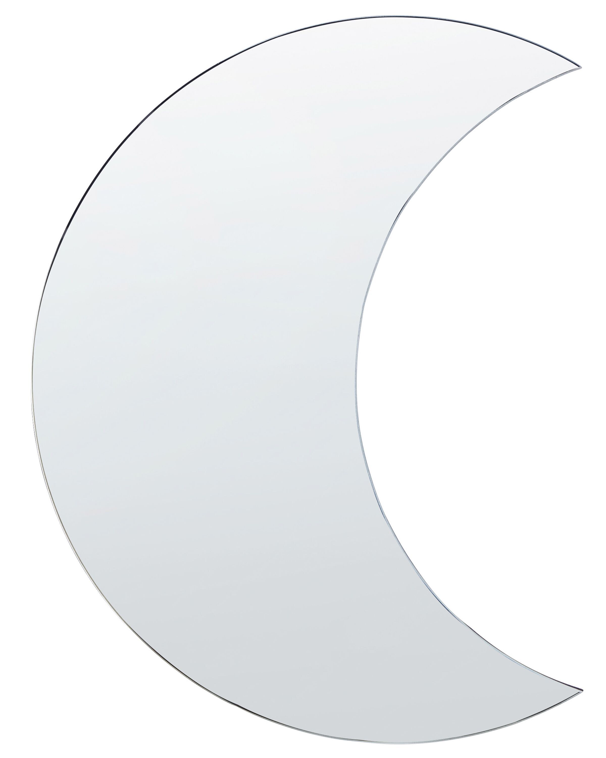 Wall Mirror Crescent Moon 40x60cm Silver
