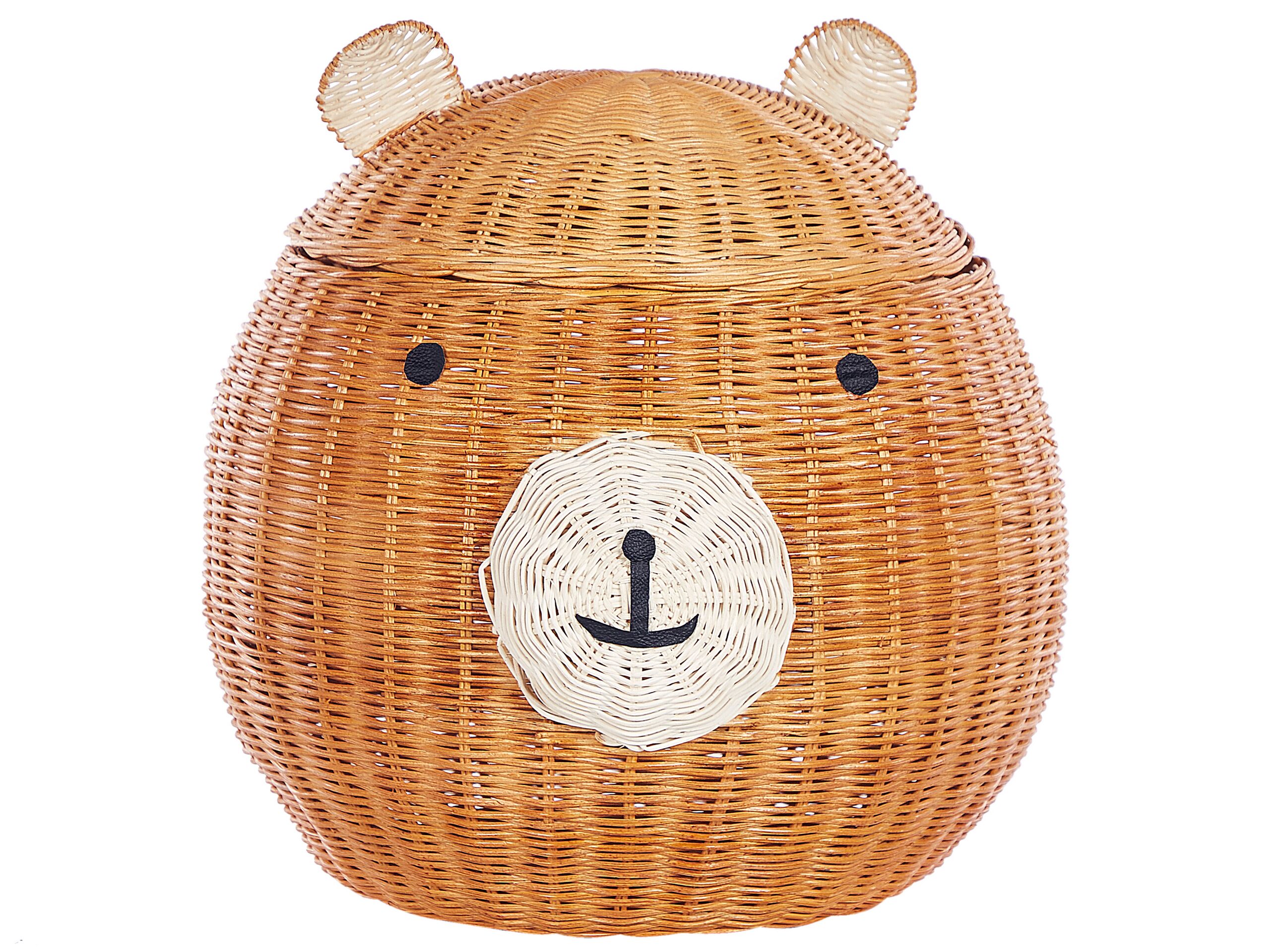 Rattan Bear Basket Natural