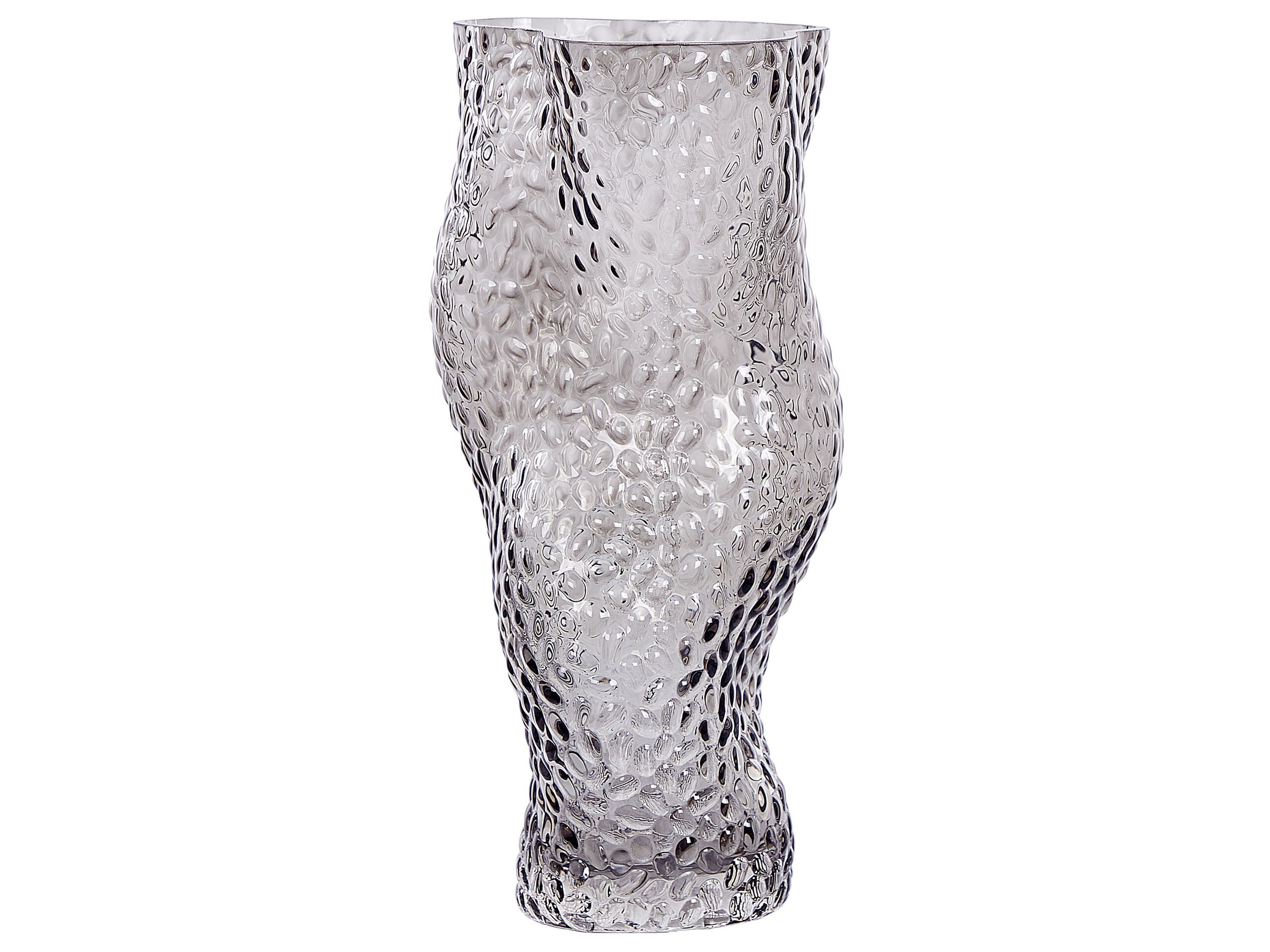 Glass Flower Vase 31 Grey DYTIKO