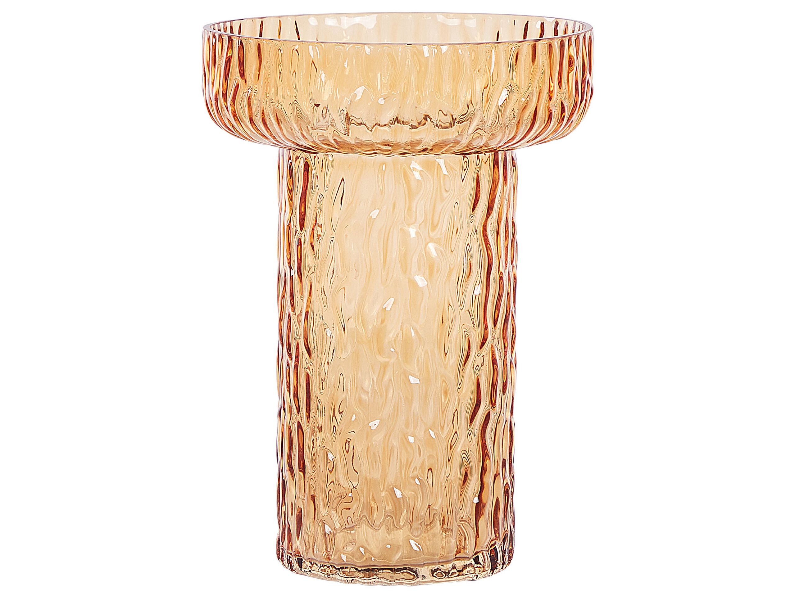 Glass Flower Vase 20 Orange PLATANIA