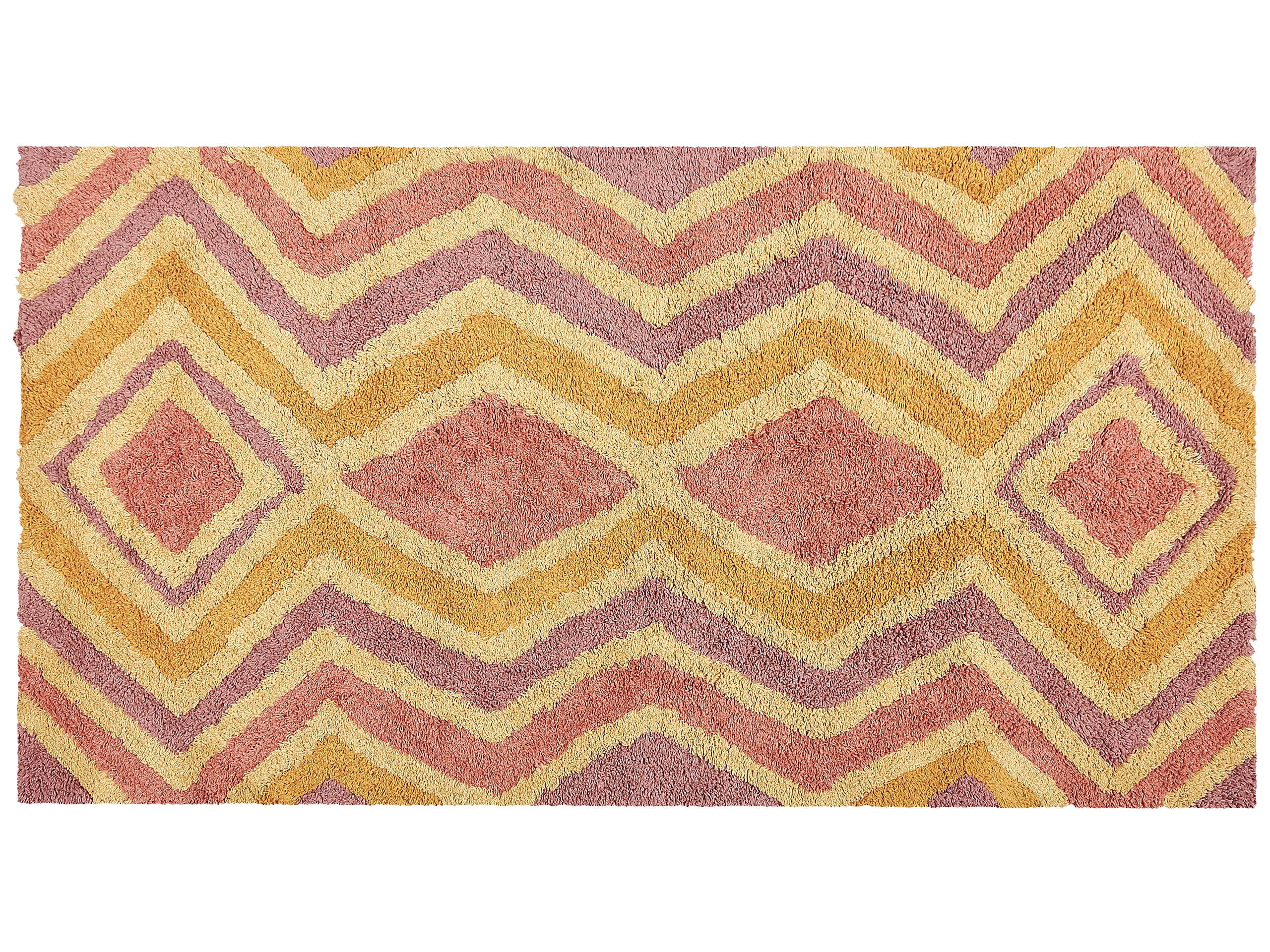 Cotton Area Rug 80x150cm Multicolour