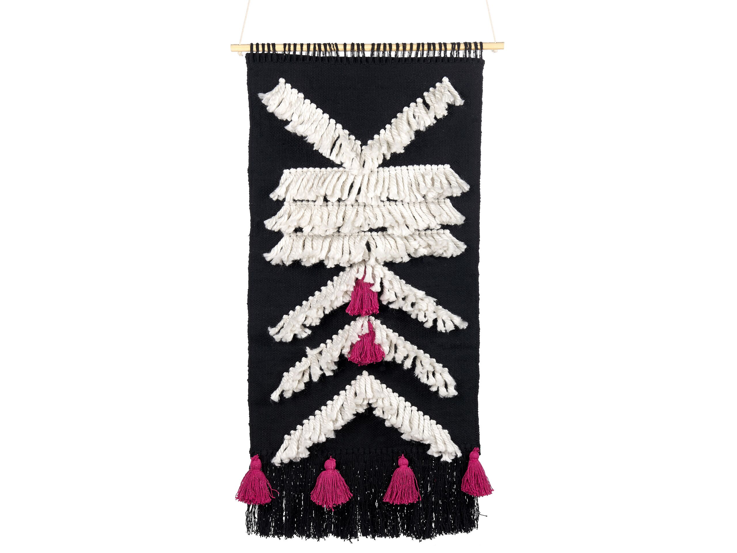Cotton MacramÃ Wall Hanging Black and White PAKPATTAN