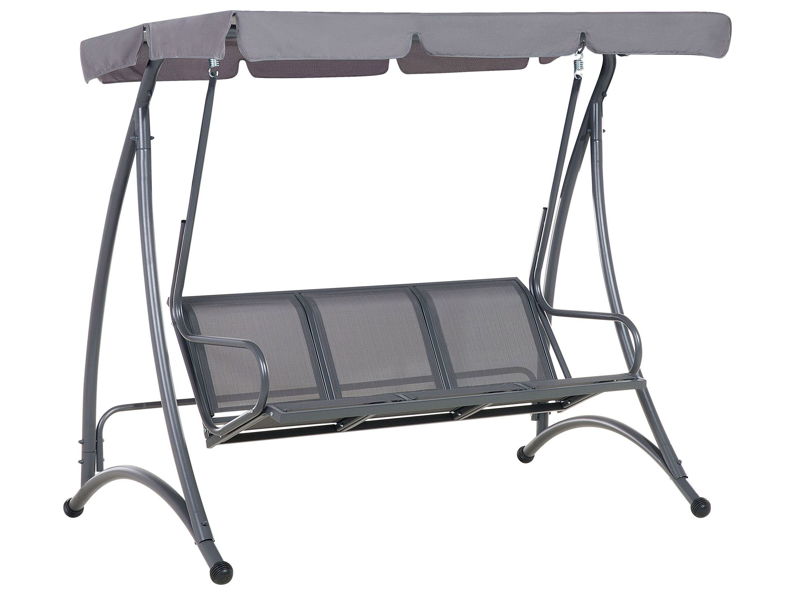 3 Seater Garden Swing Grey BOGART