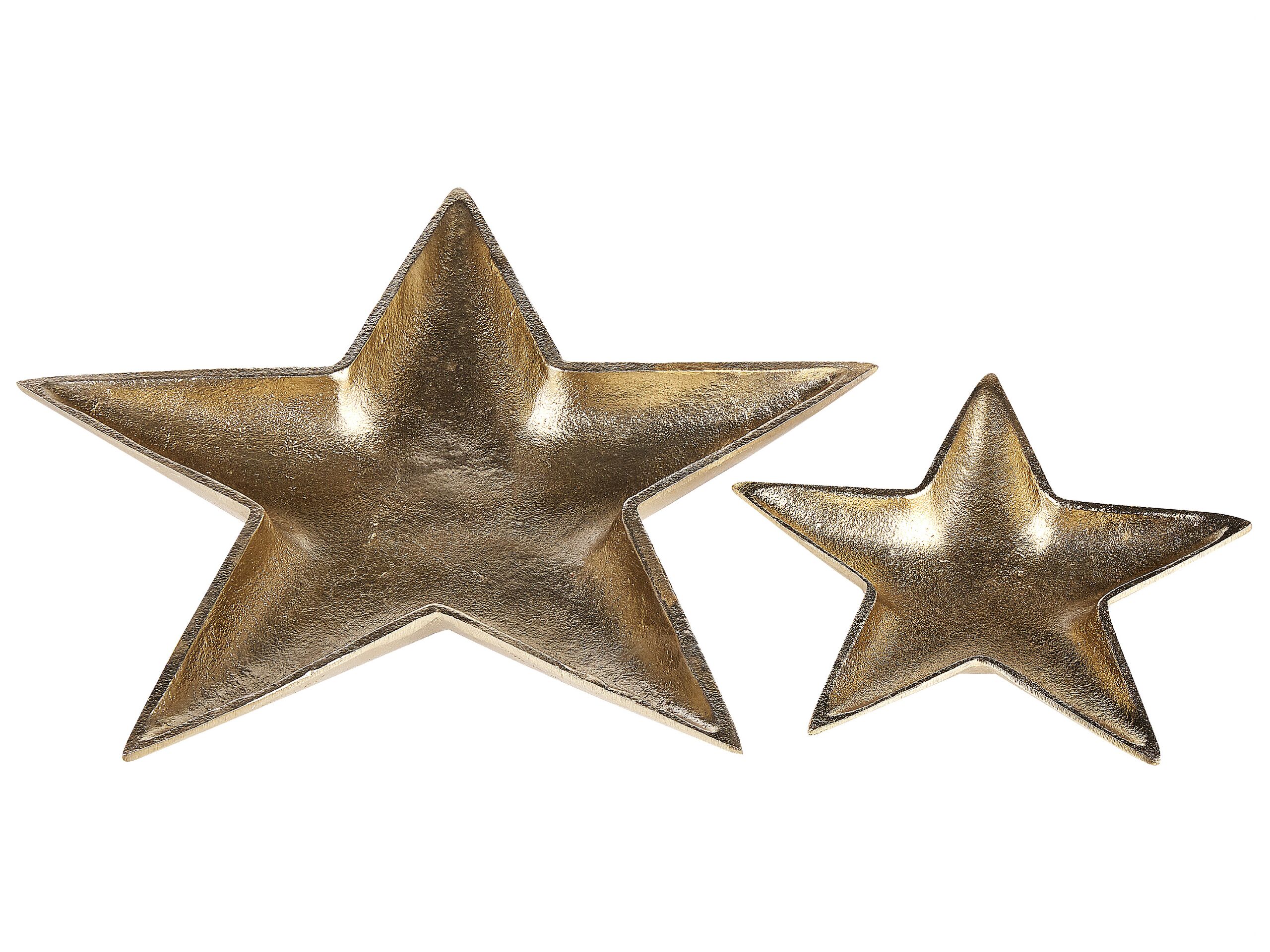 Trinket Dish Set Star Gold