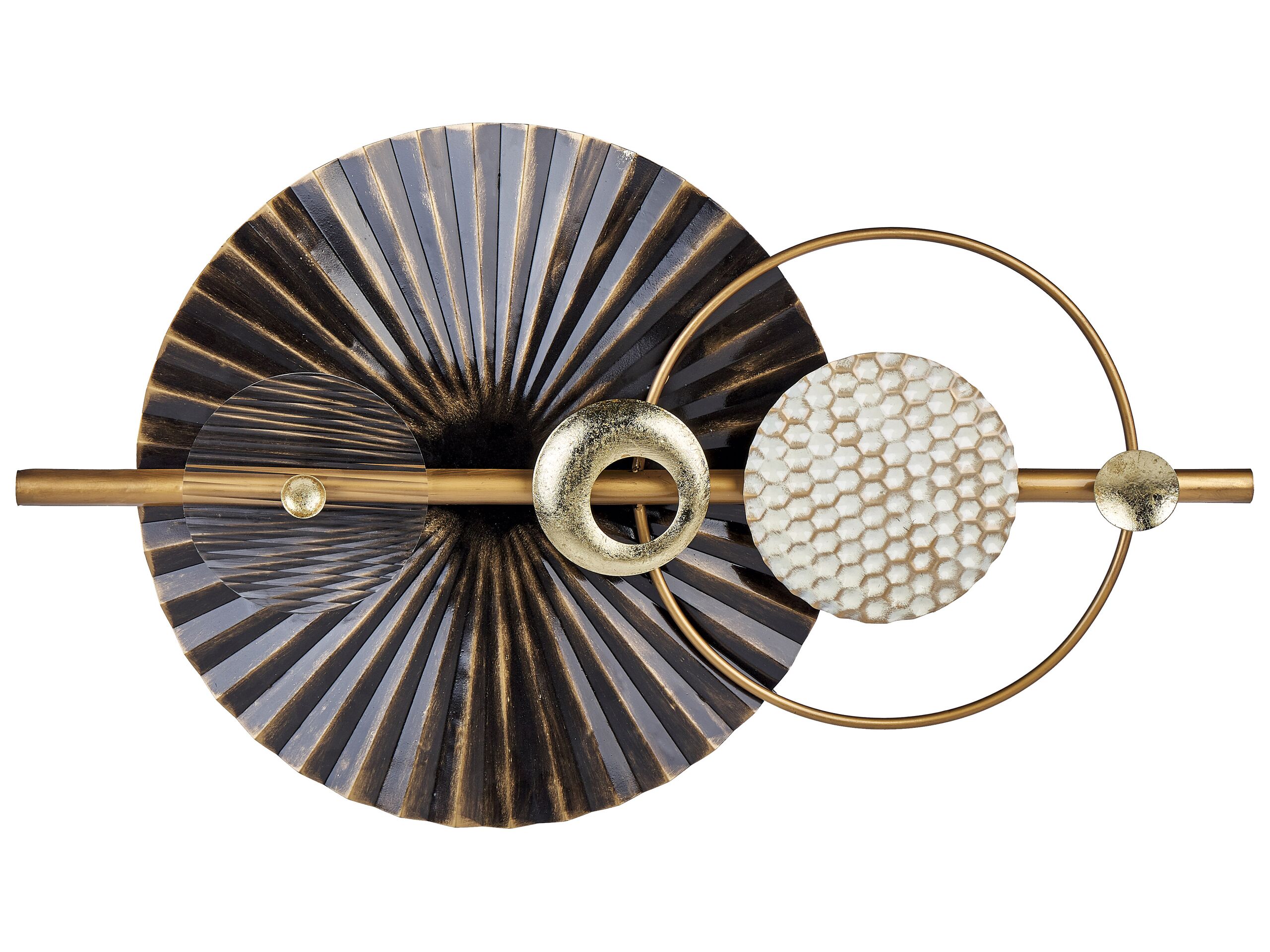 Wall DÃ cor Black and Gold RUTHENIUM