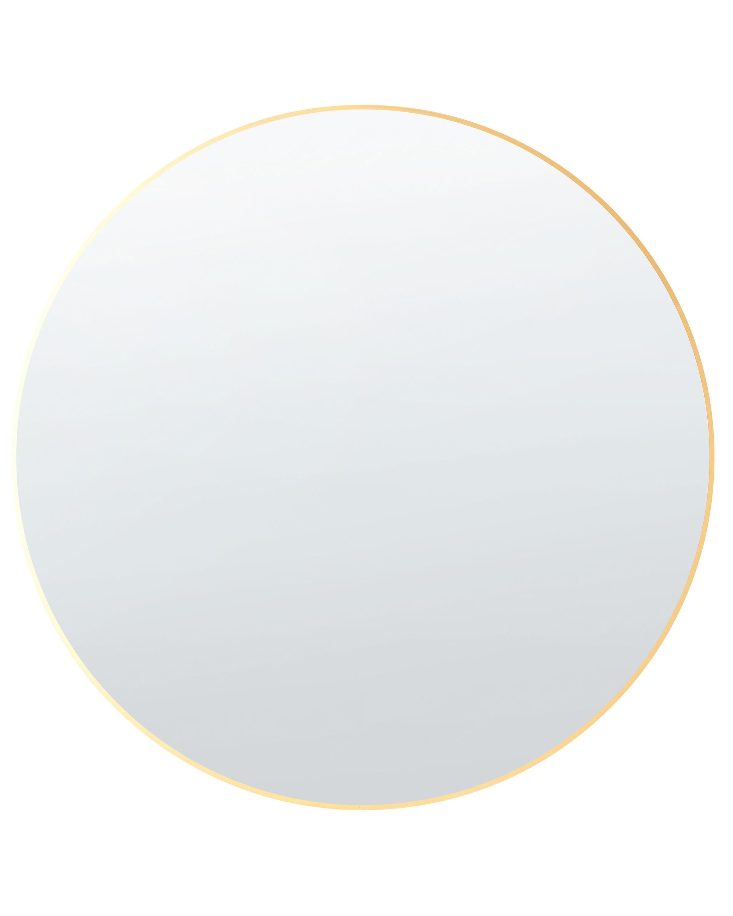 Round Wall Mirror 80x80cm Gold