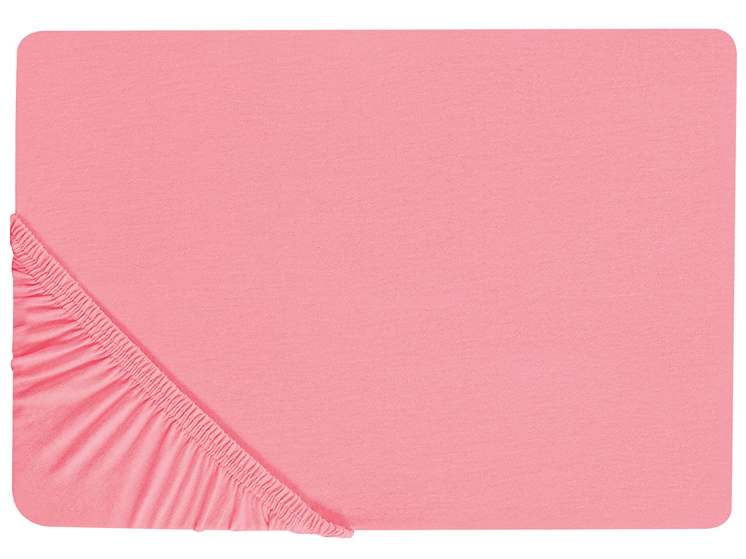 Cotton Fitted Sheet 200 x 200 cm Coral JANBU
