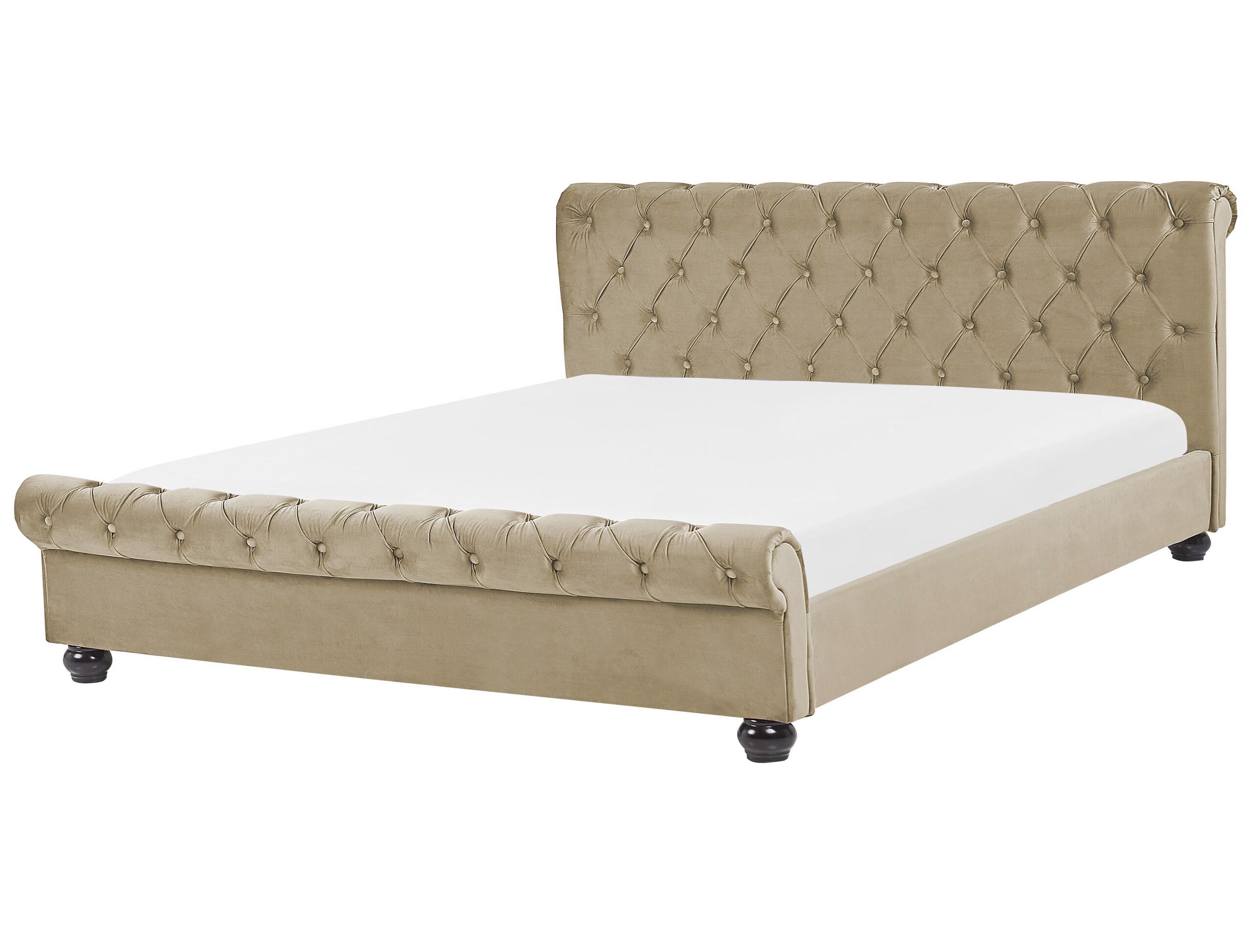 Velvet EU King Size Waterbed Beige AVALLON