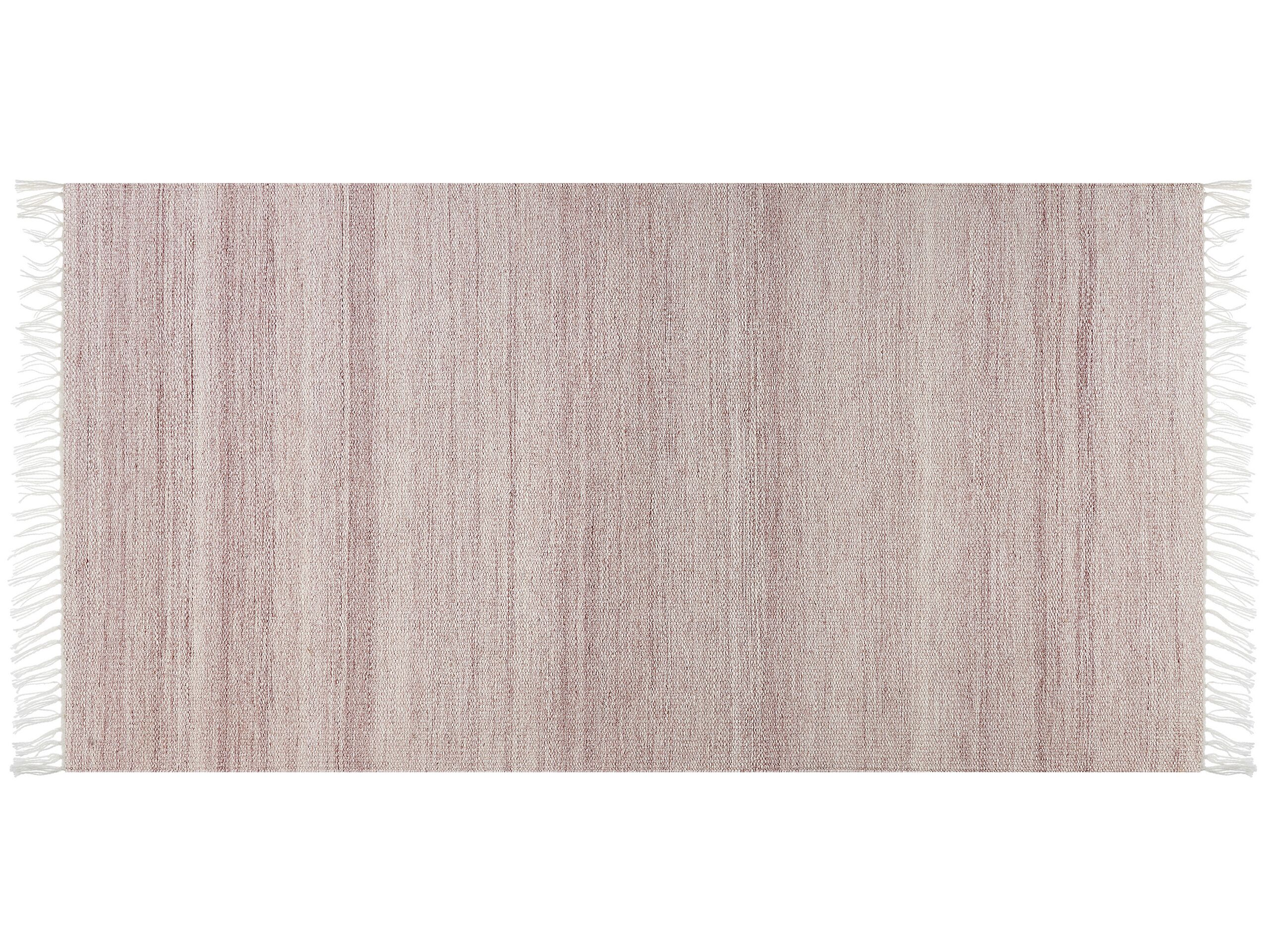 Area Rug 80x150cm Light Red