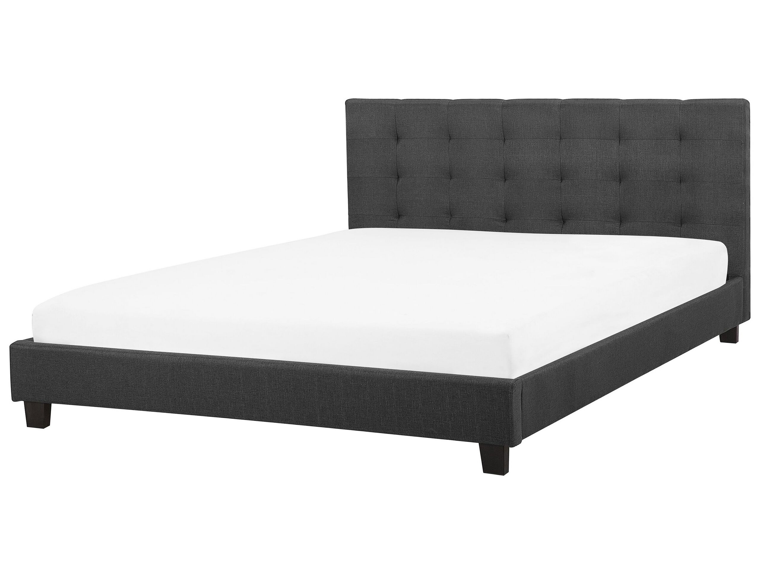 Fabric EU Super King Size Waterbed Dark Grey LA ROCHELLE