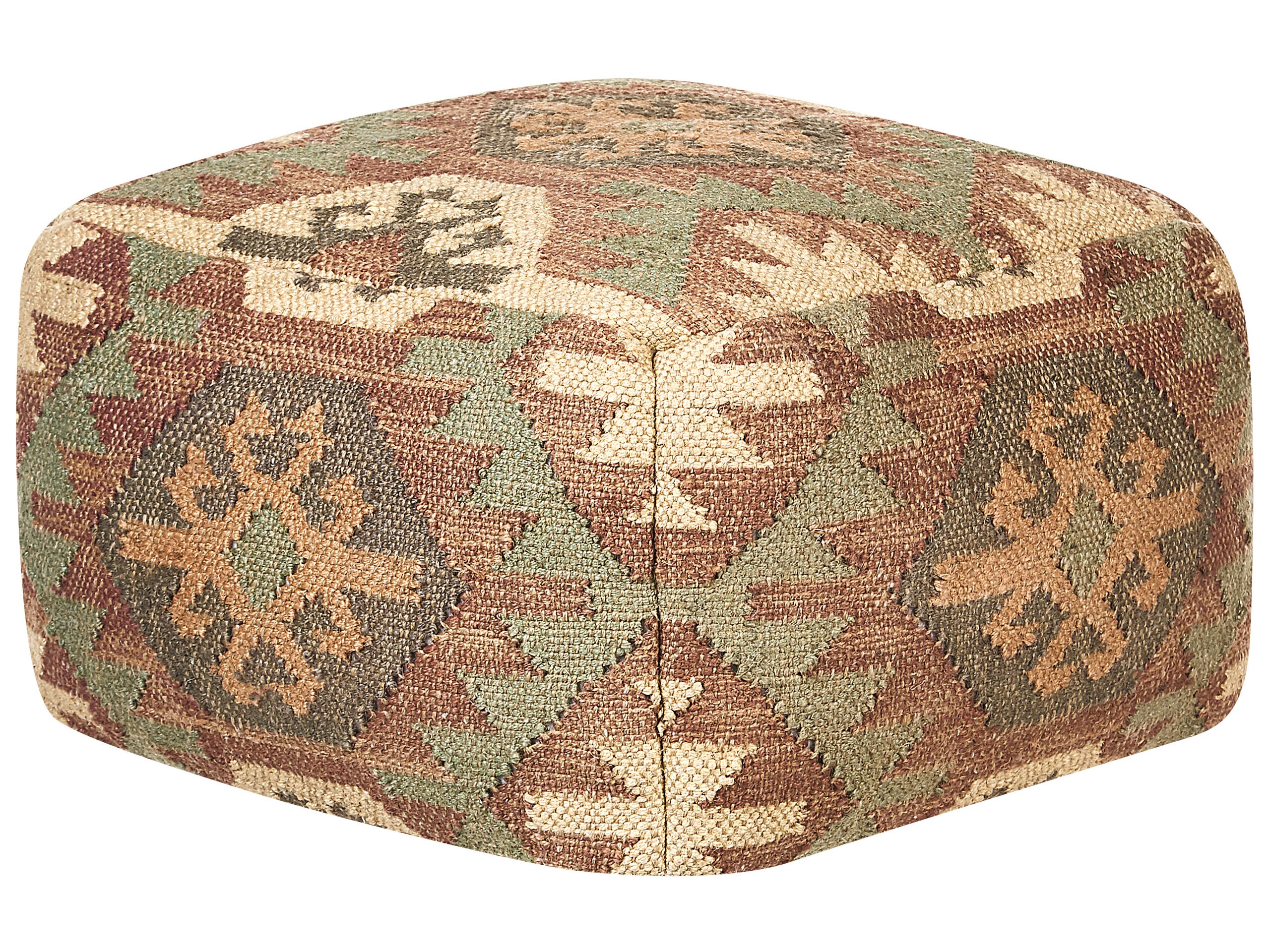 Jute Pouffe Multicolour CUMBUM