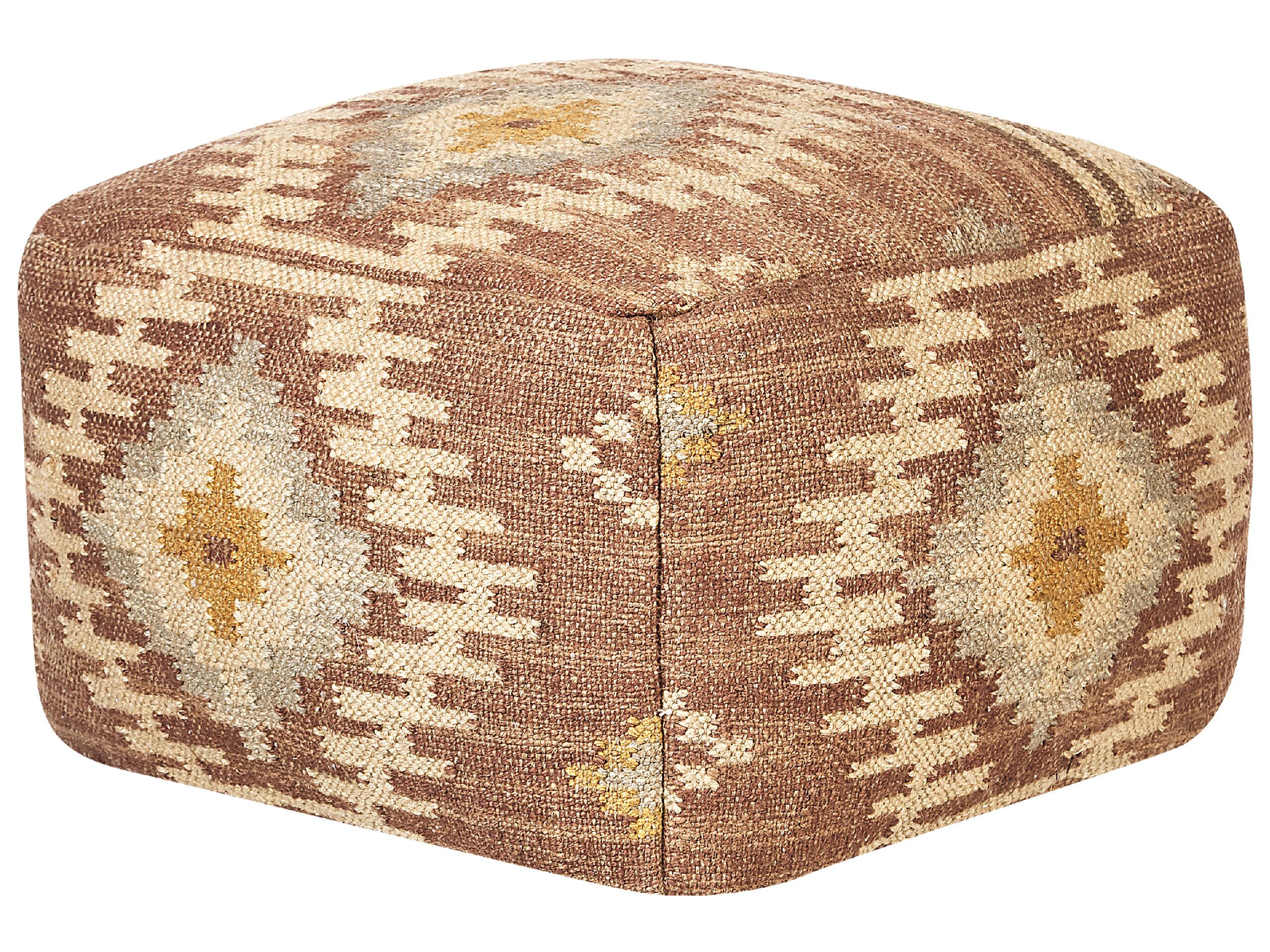 Jute Pouffe Multicolour BEEL