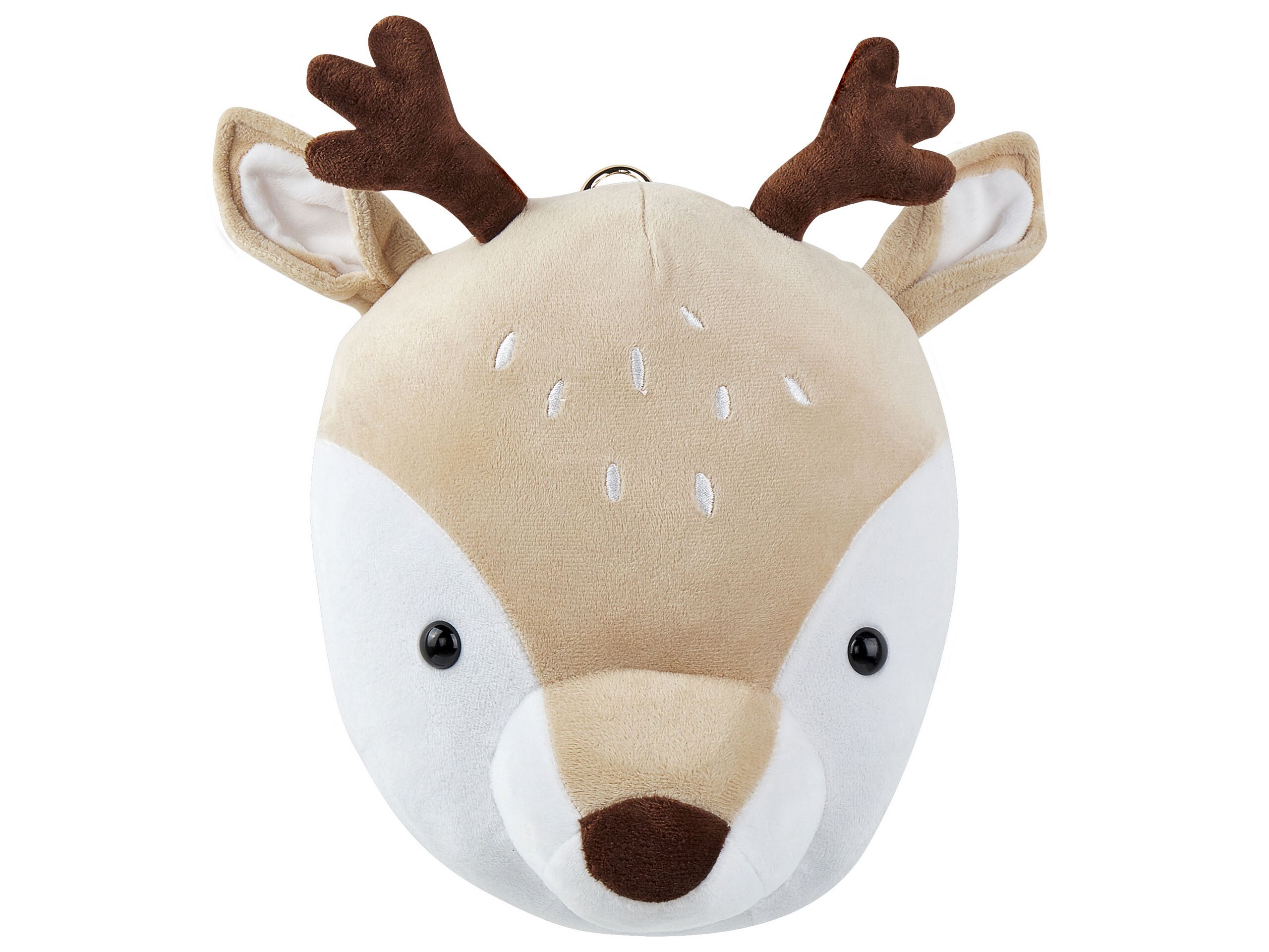 Plush Animal Head Wall DÃ cor Deer Beige BAMBI