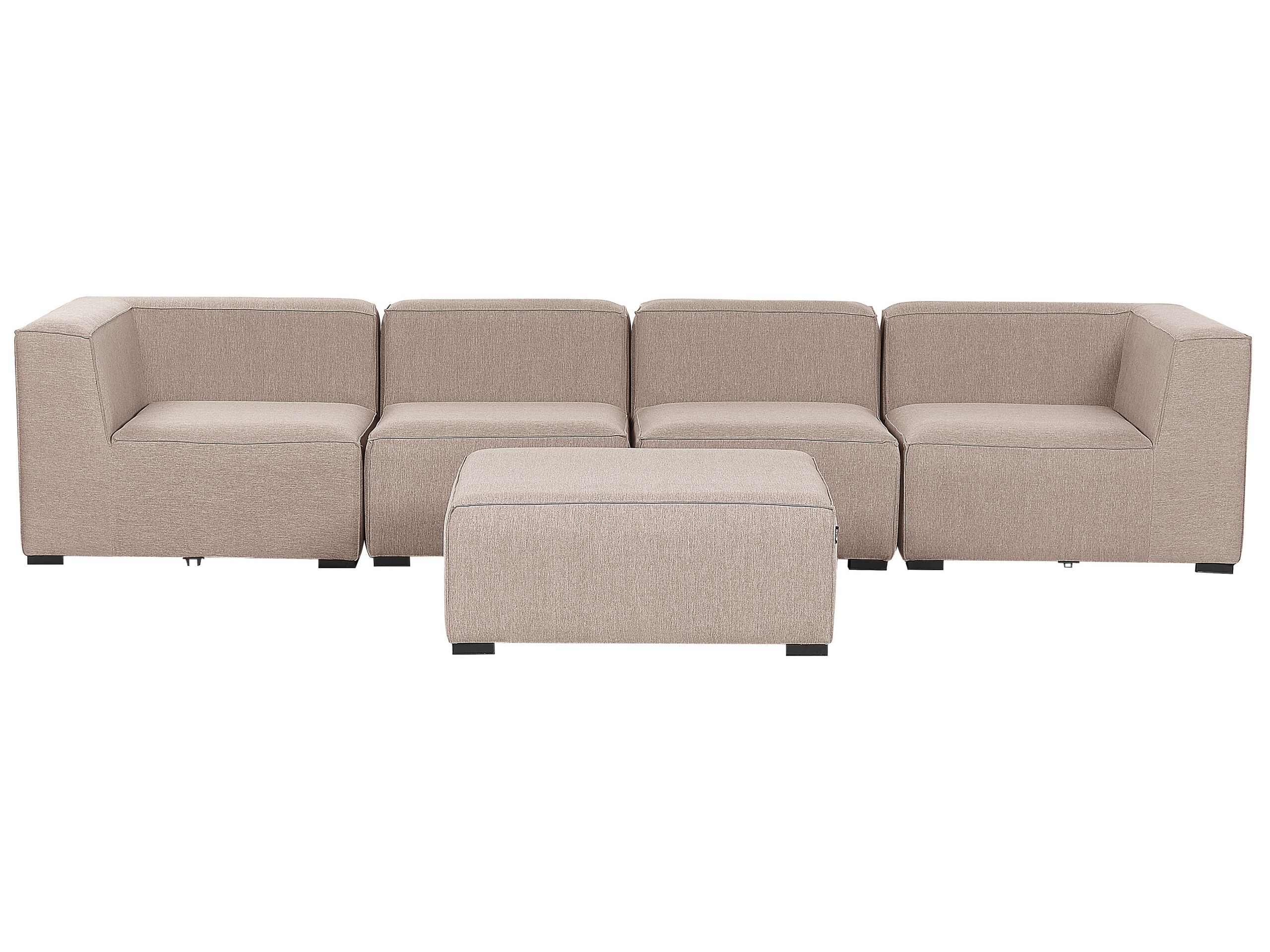 4 Seater Modular Garden Sofa Set Beige AREZZO
