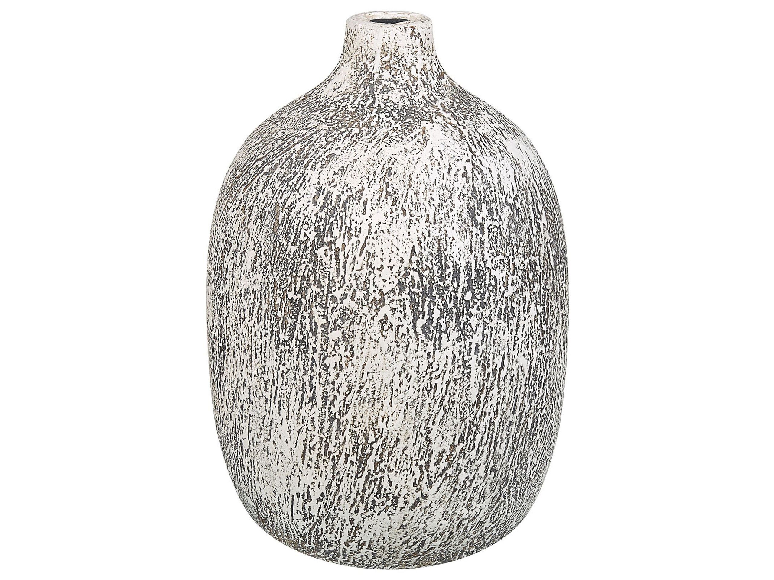 Terracotta Flower Vase 36 White