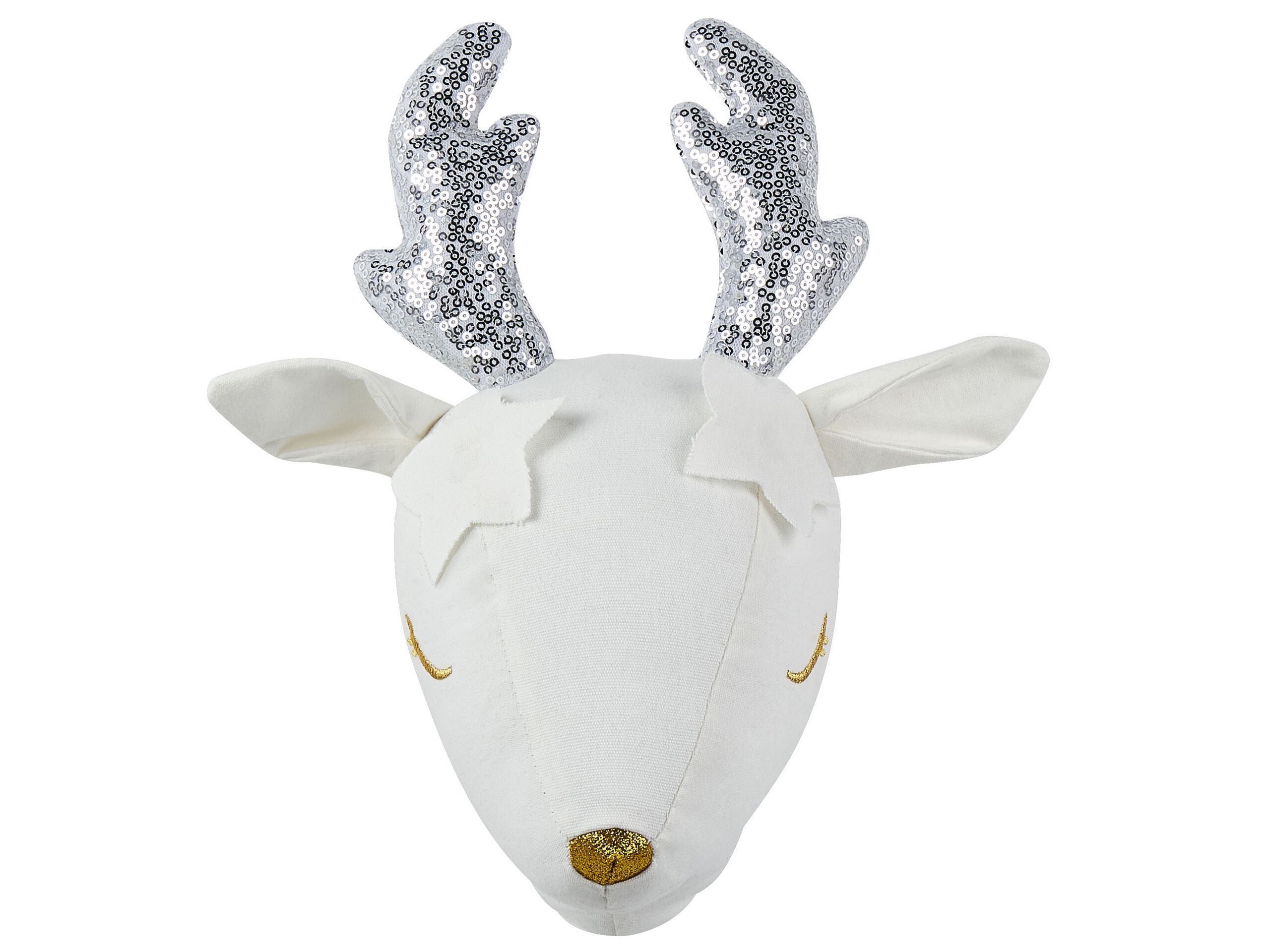 Plush Animal Head Wall DÃ cor Roe Deer White SUZY
