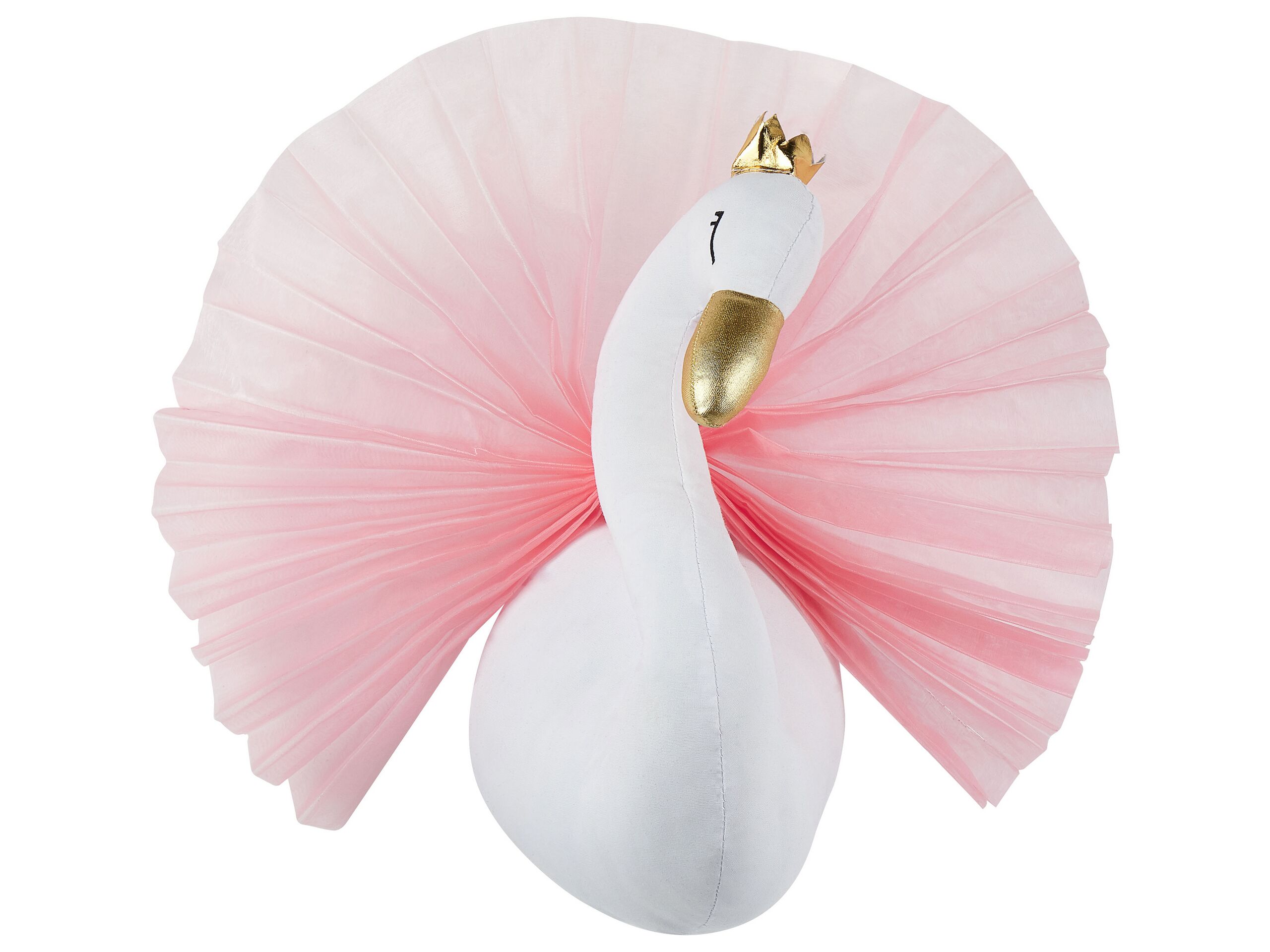 Plush Animal Head Wall DÃ cor Swan White ODETTA