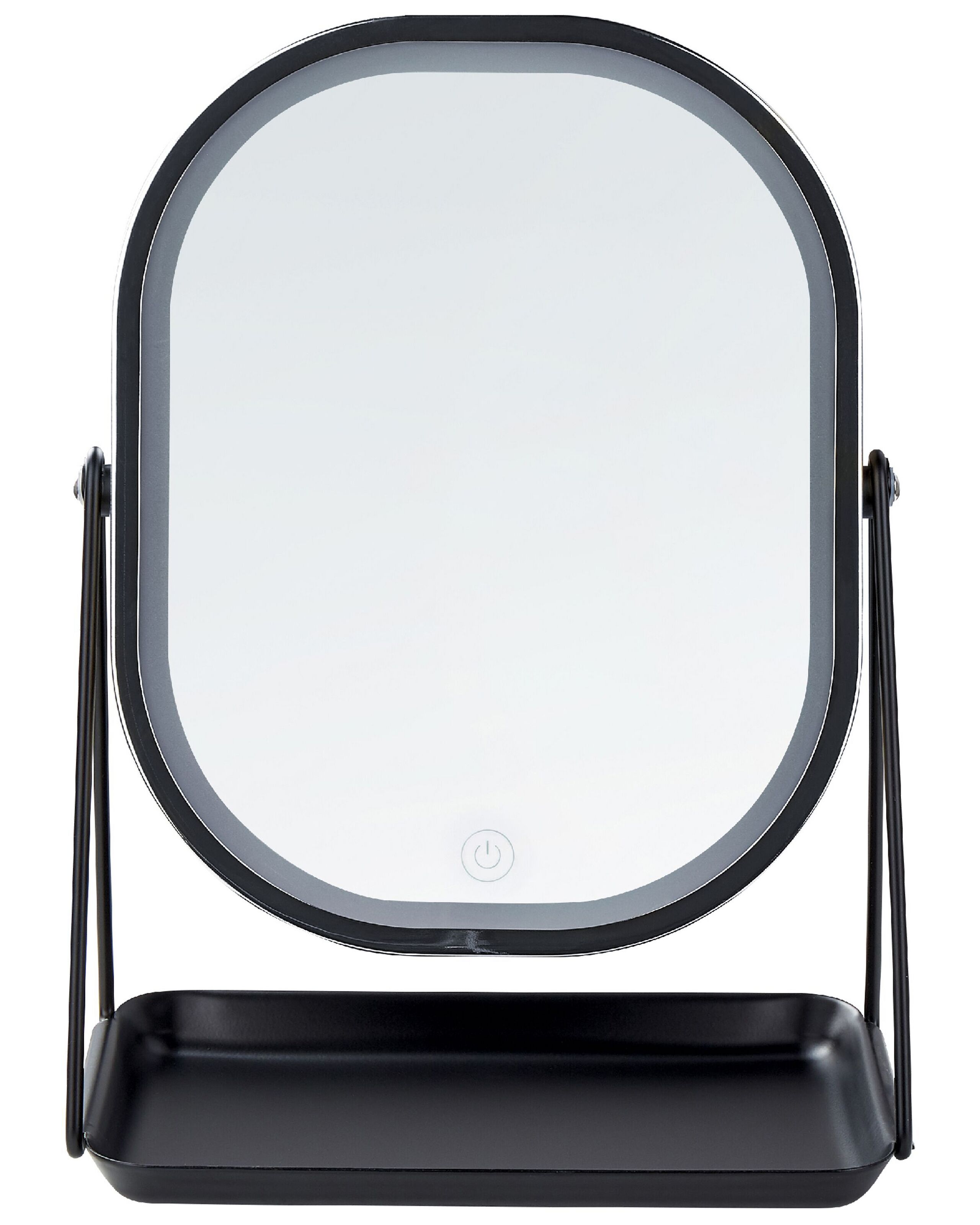Lighted Makeup Mirror 20x22cm Silver