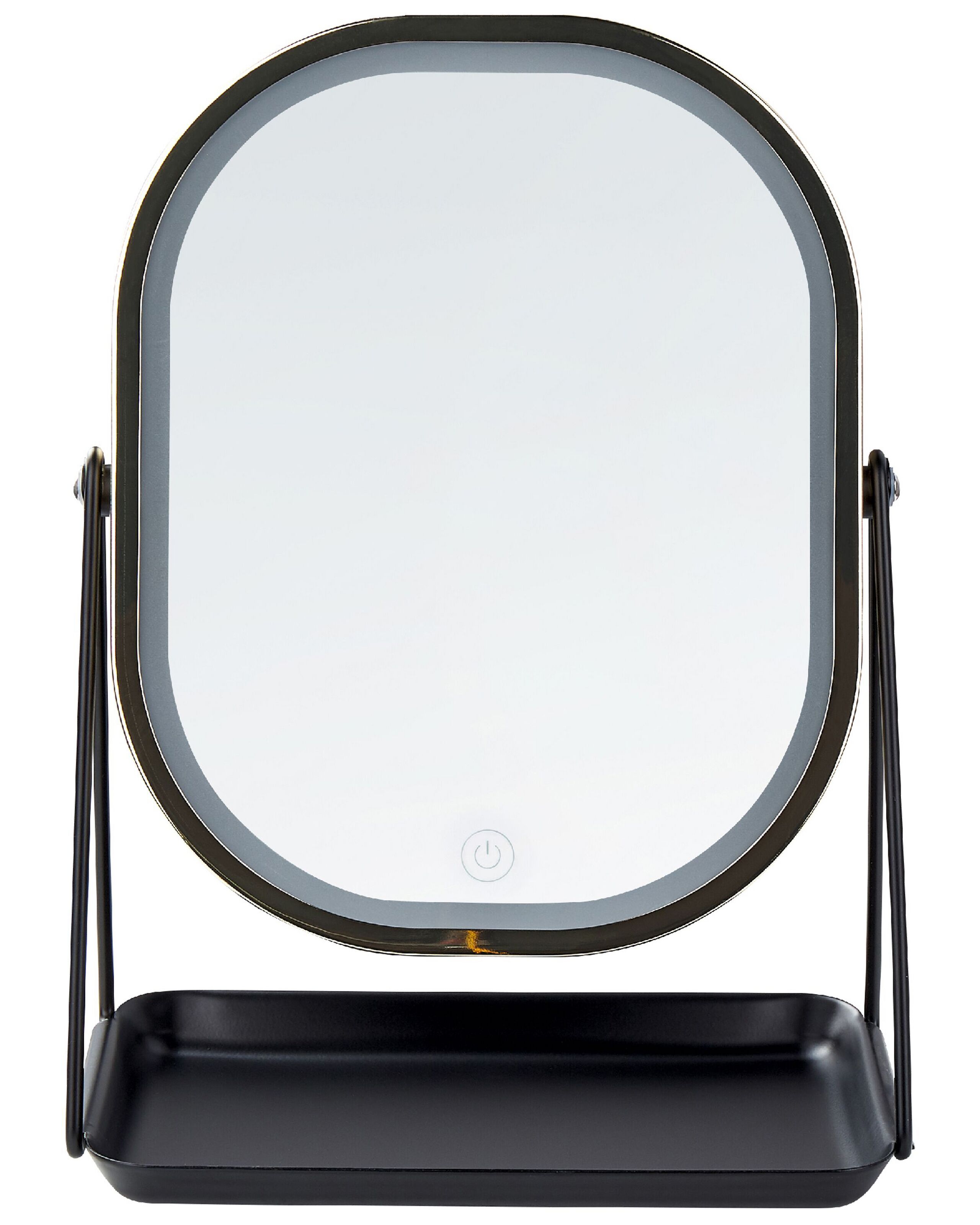 Lighted Makeup Mirror 20x22cm Gold