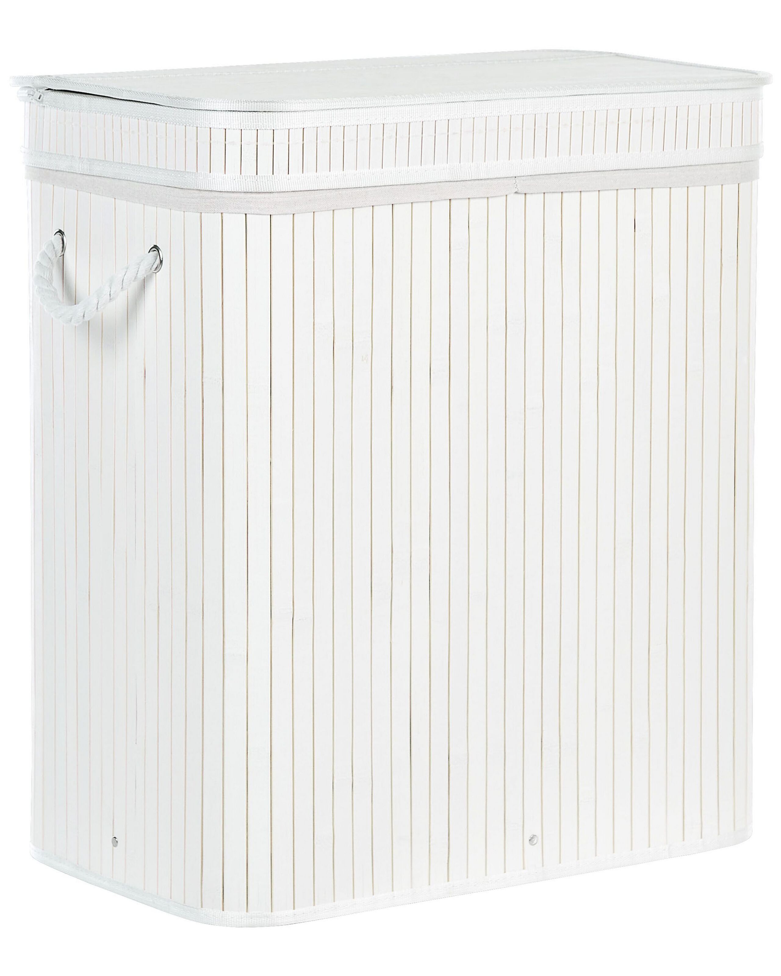 Bamboo Basket with Lid White KALTHOTA
