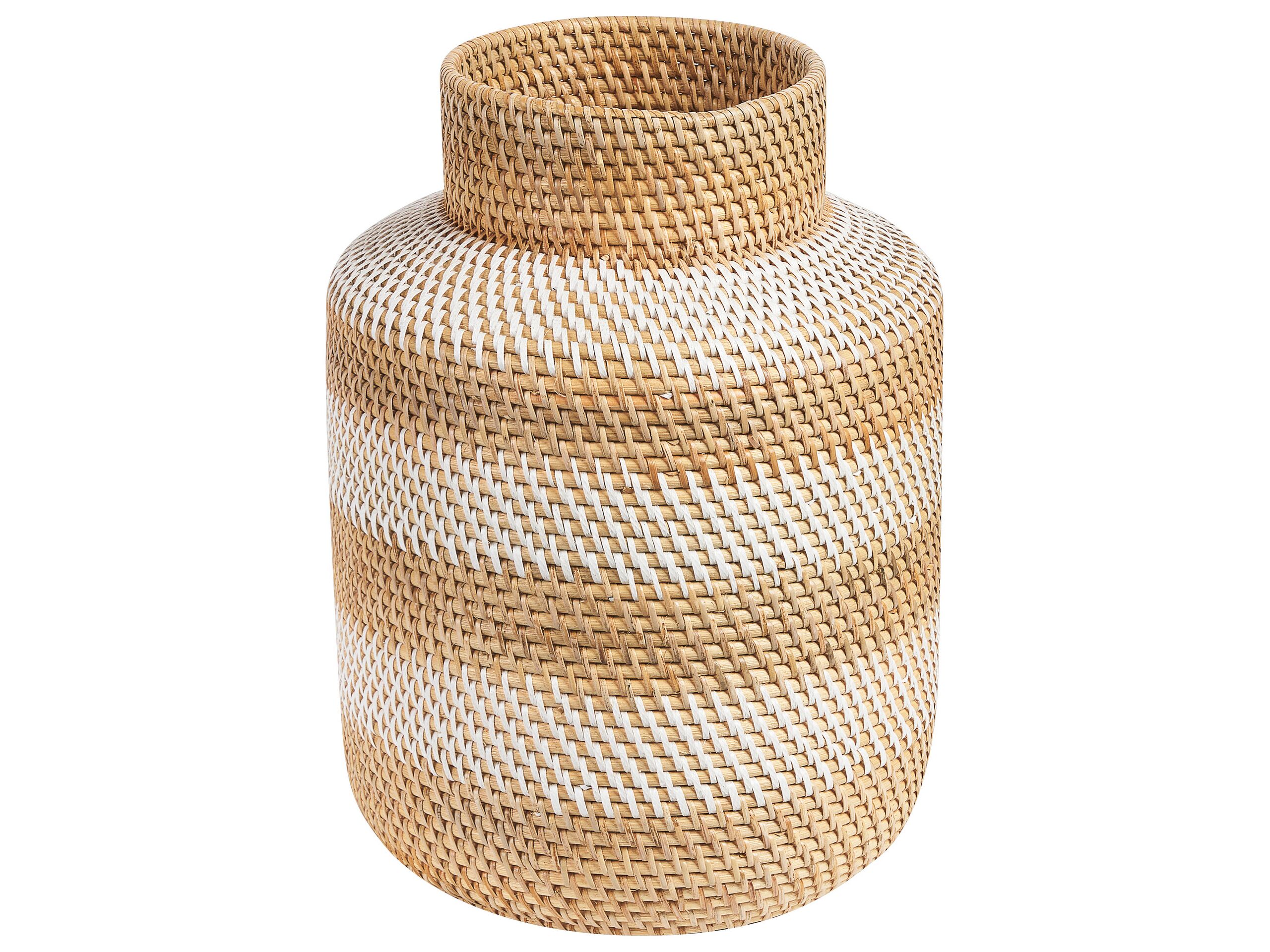 Rattan Decorative Vase 36 Beige