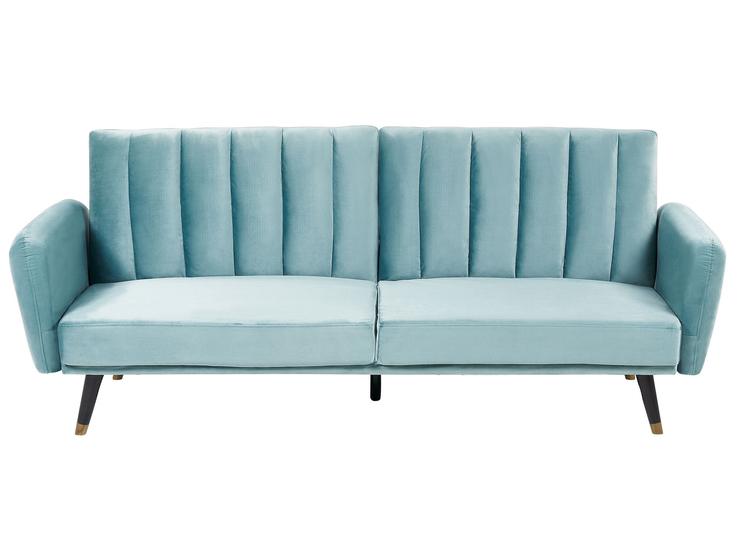 Velvet Sofa Bed Light Blue VIMMERBY