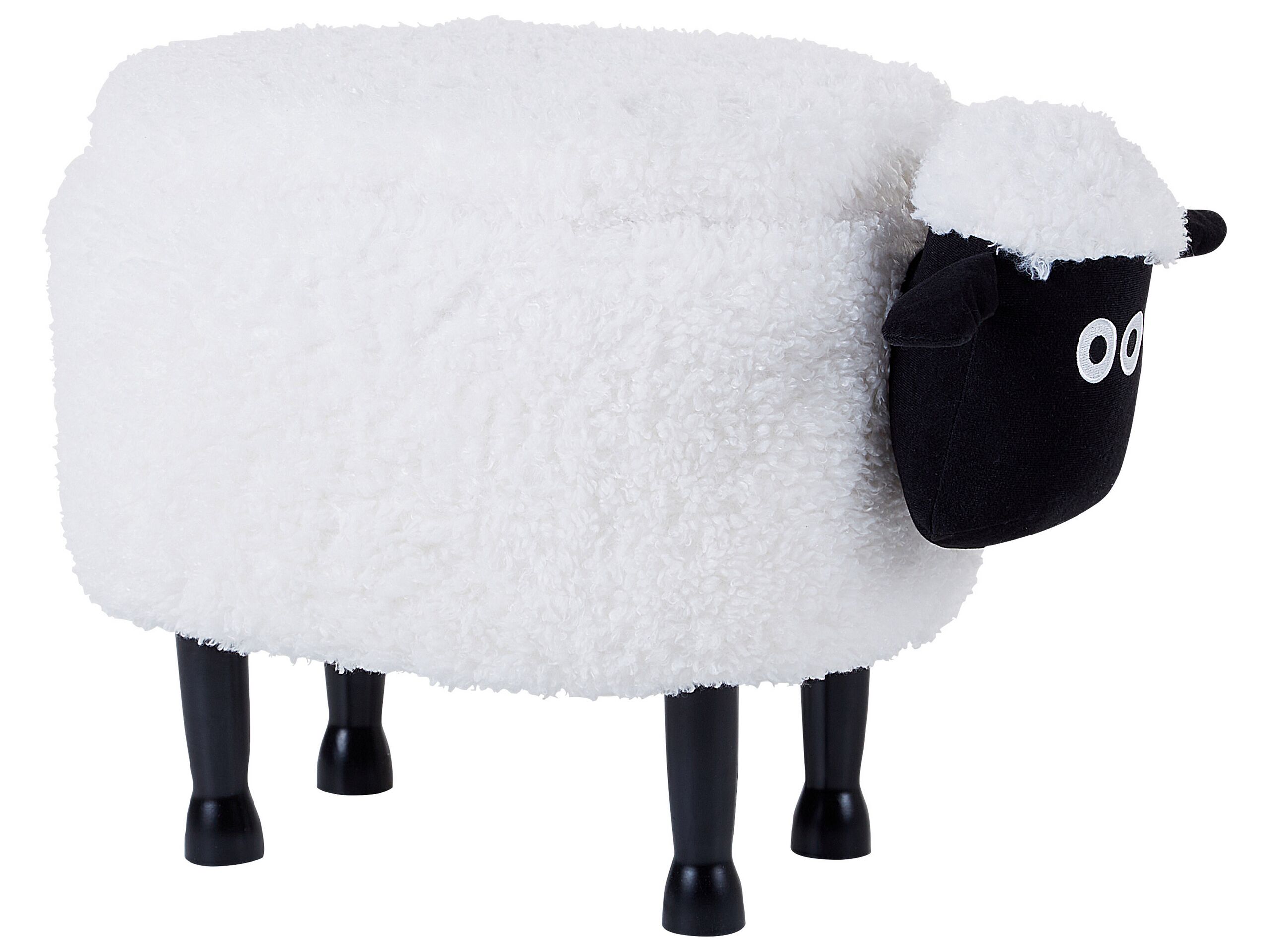 Fabric Storage Animal Stool White SHEEP