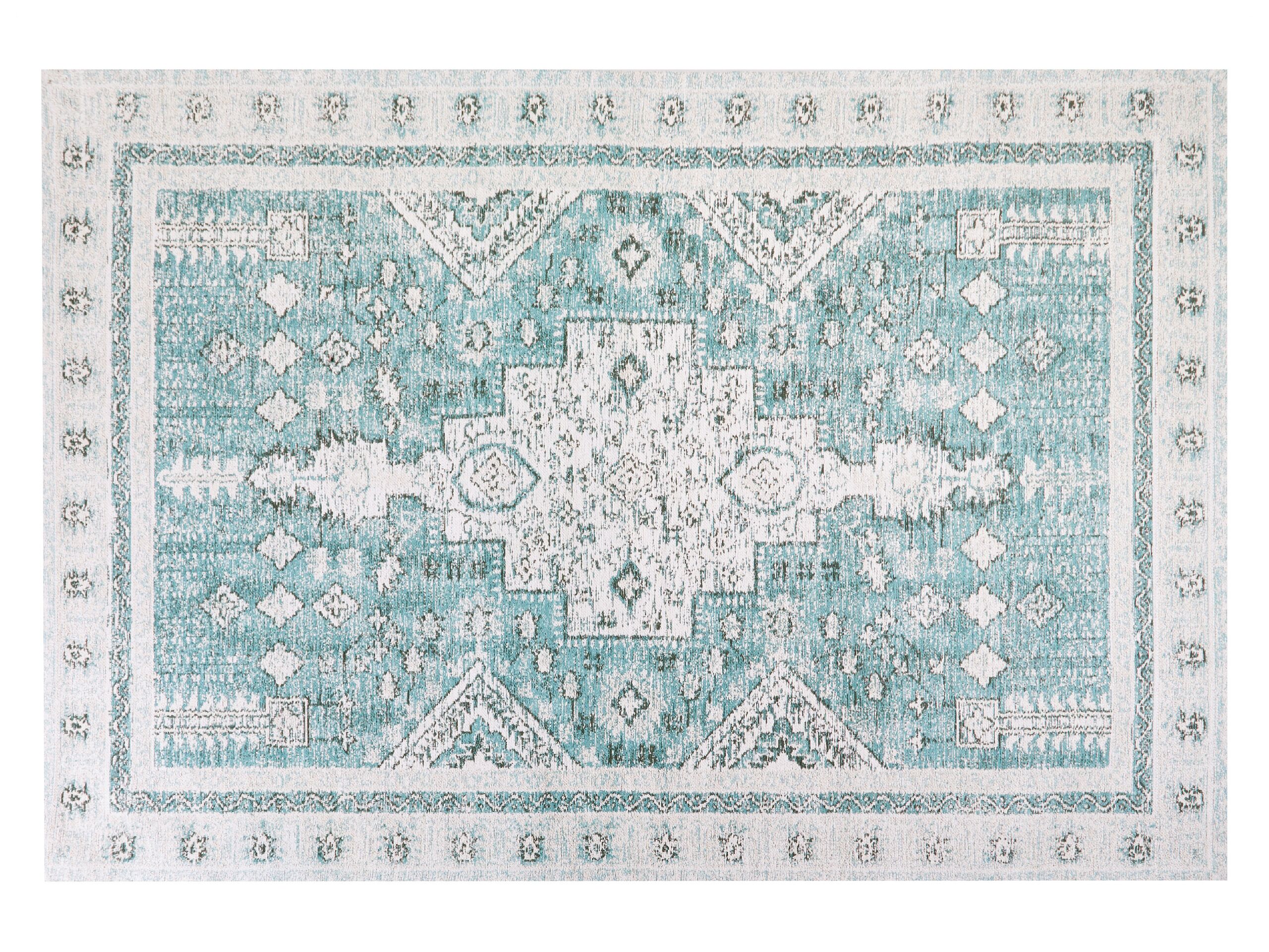 Cotton Area Rug 160x230cm Mint Green