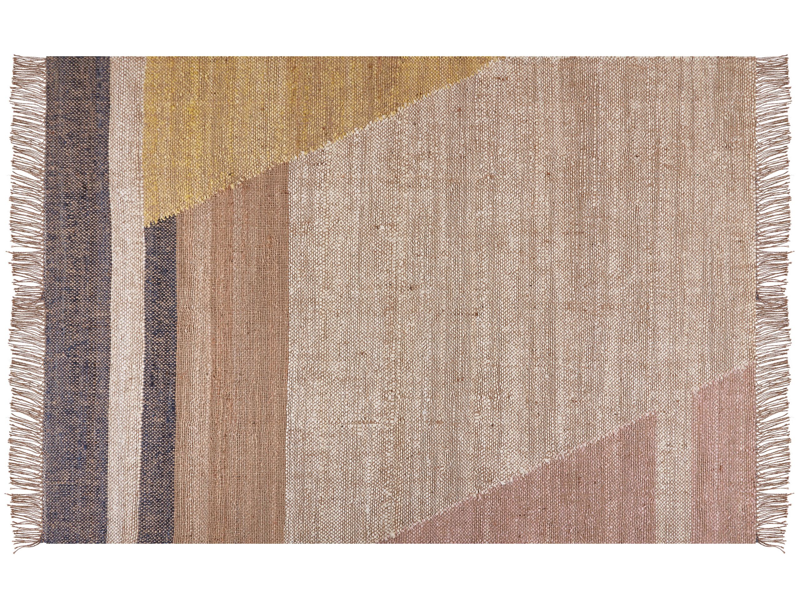 Jute Area Rug 160x230cm Brown