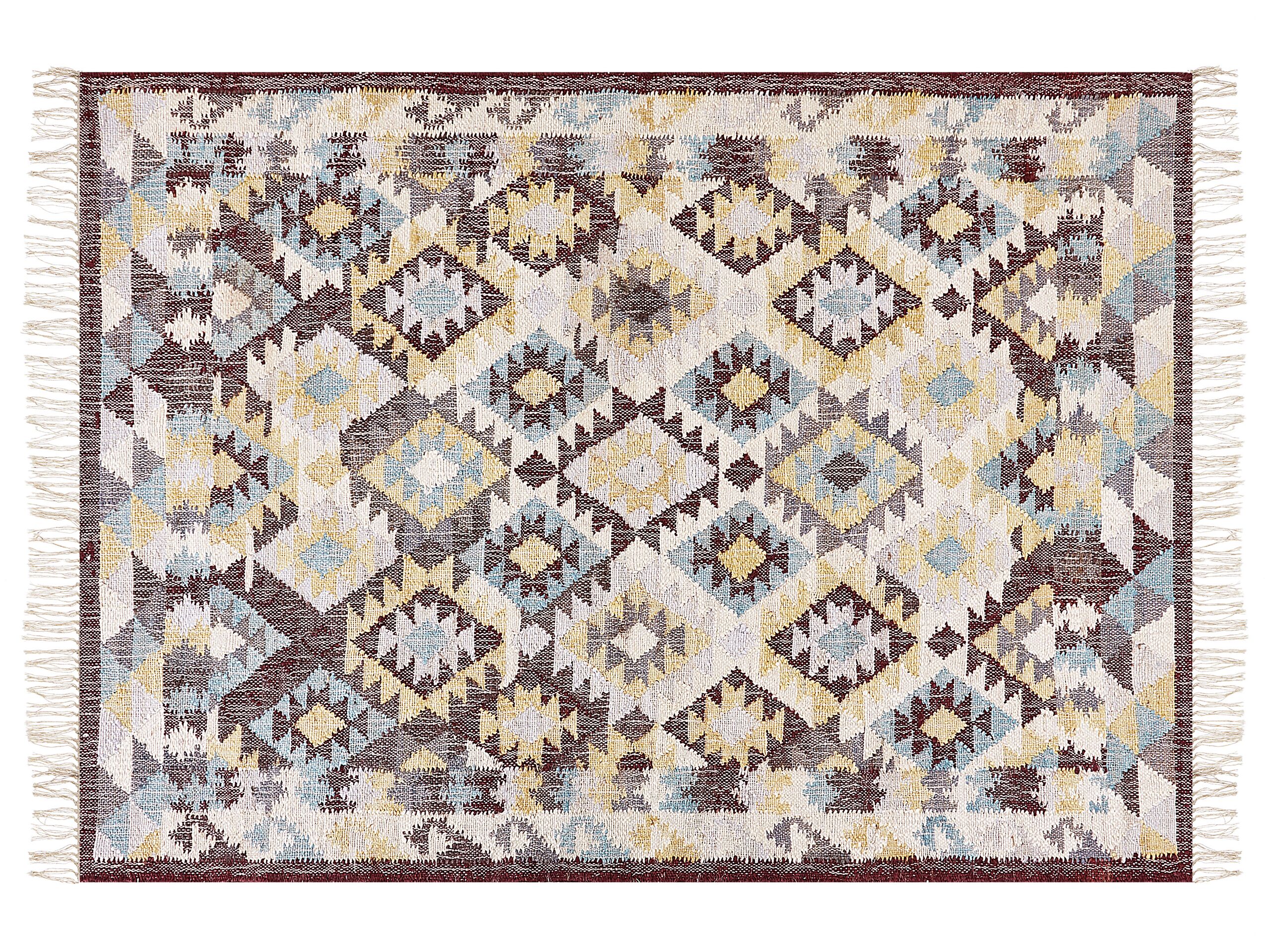 Jute Area Rug 160x230cm Multicolour