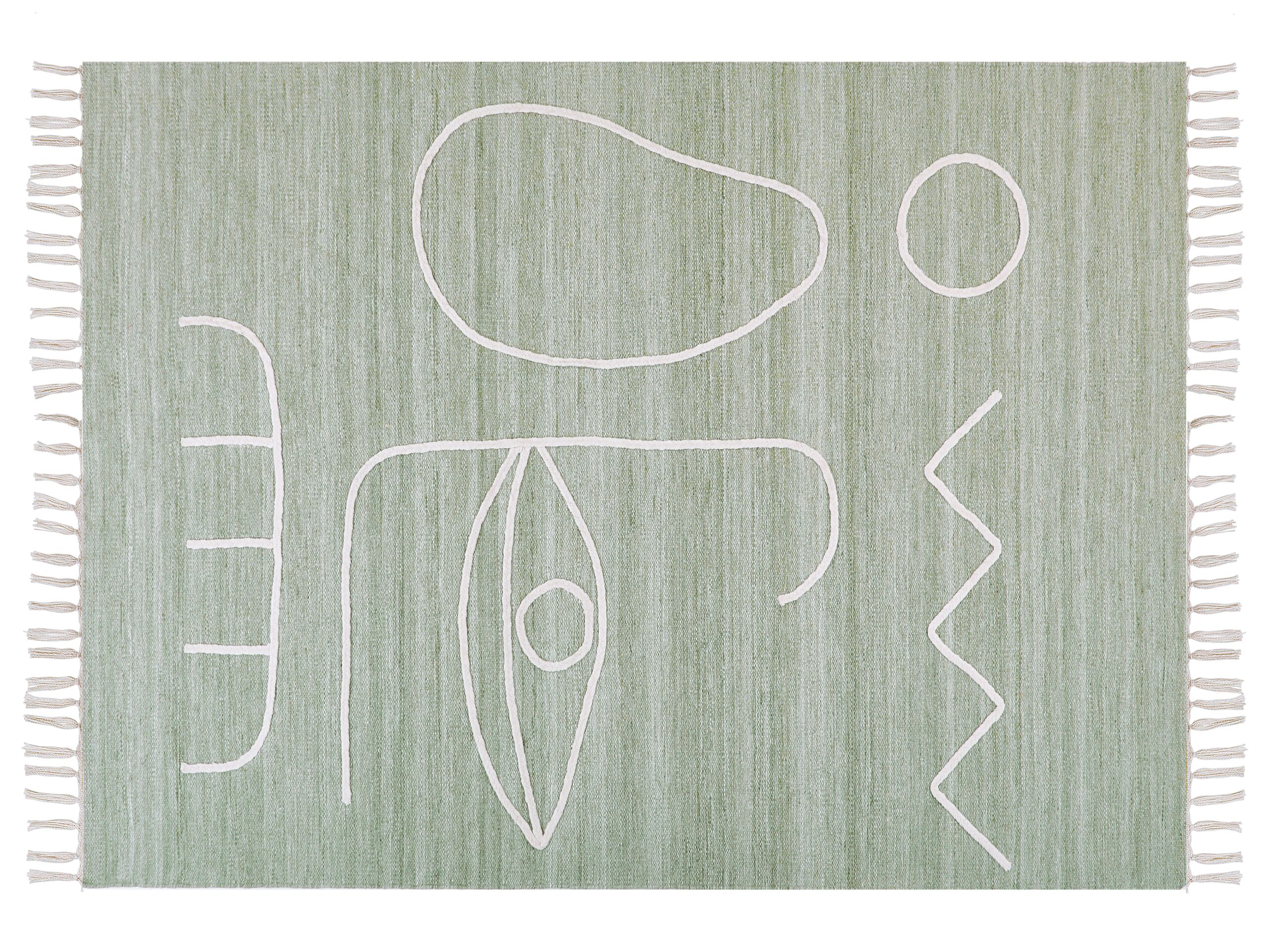 Outdoor Area Rug 140x200cm Light Green