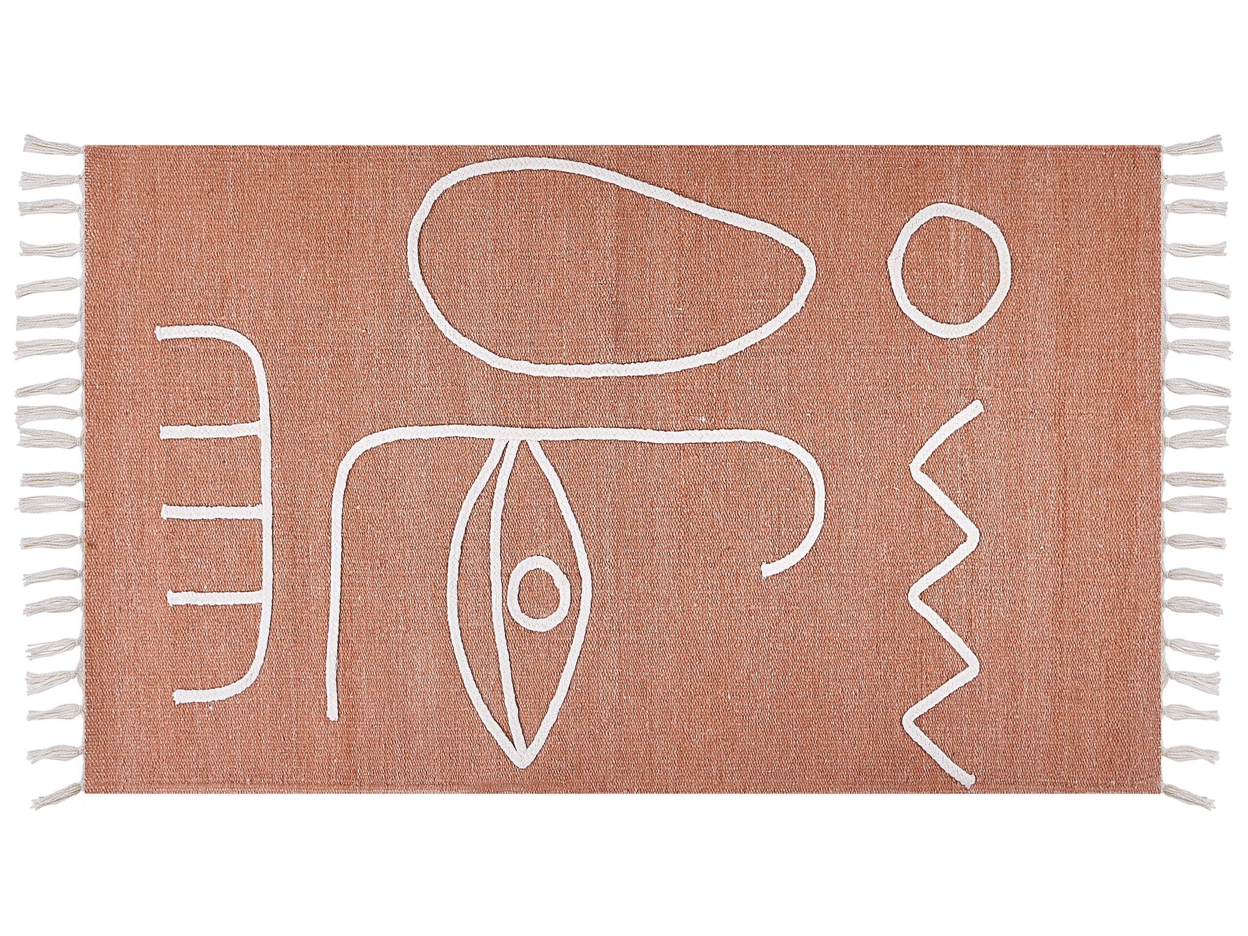 Outdoor Area Rug 80x150cm Light Red