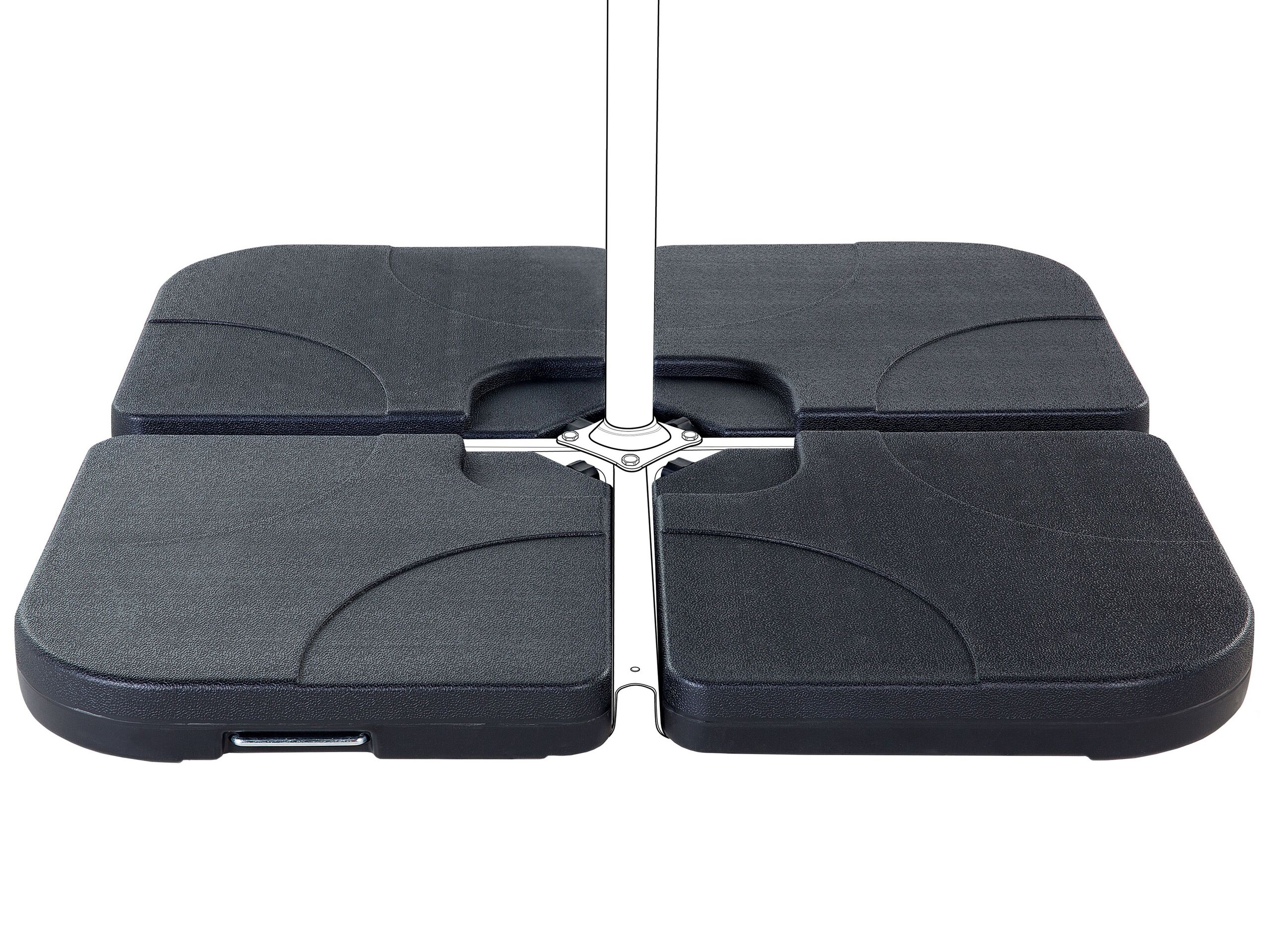 Garden Parasol Base Weights Black CARIA