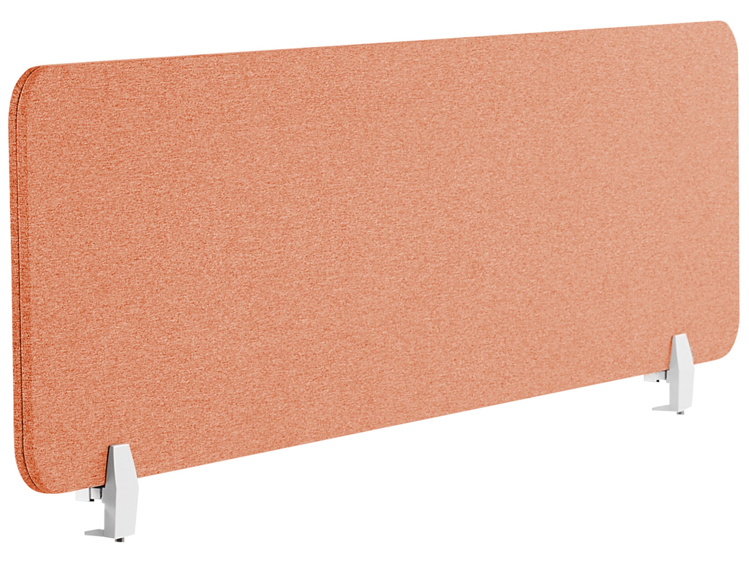 Desk Screen 130 x 40 cm Light Red WALLY