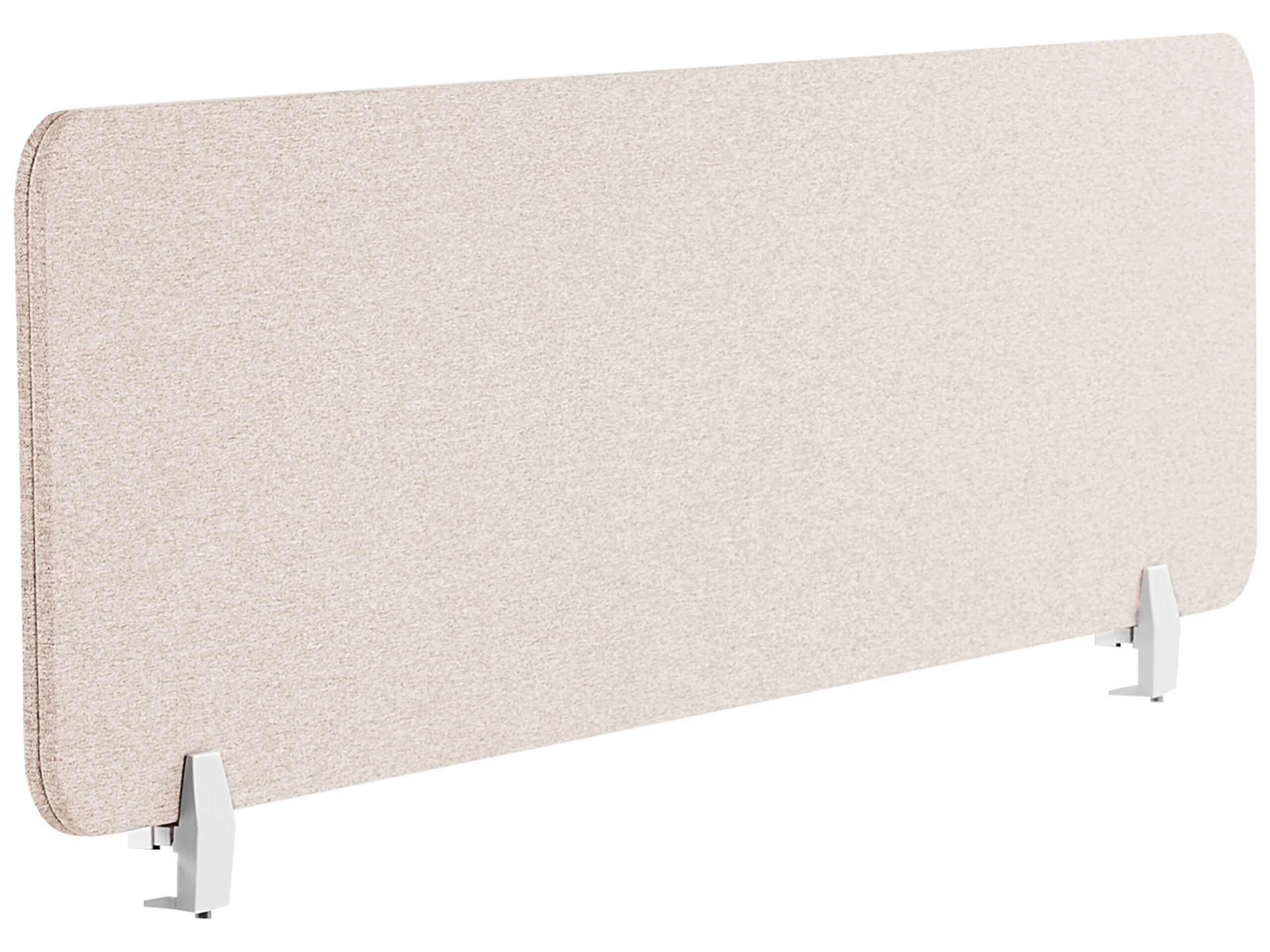 Desk Screen 160 x 40 cm Beige WALLY