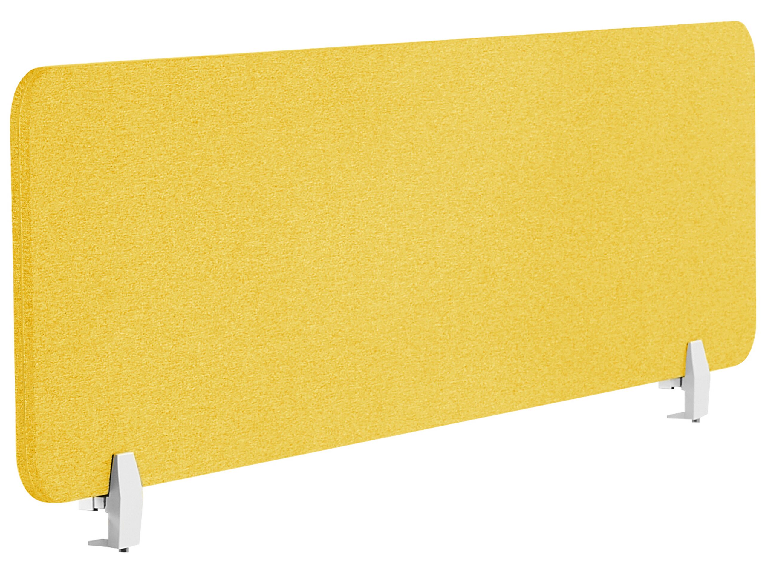 Desk Screen 160 x 40 cm Yellow WALLY