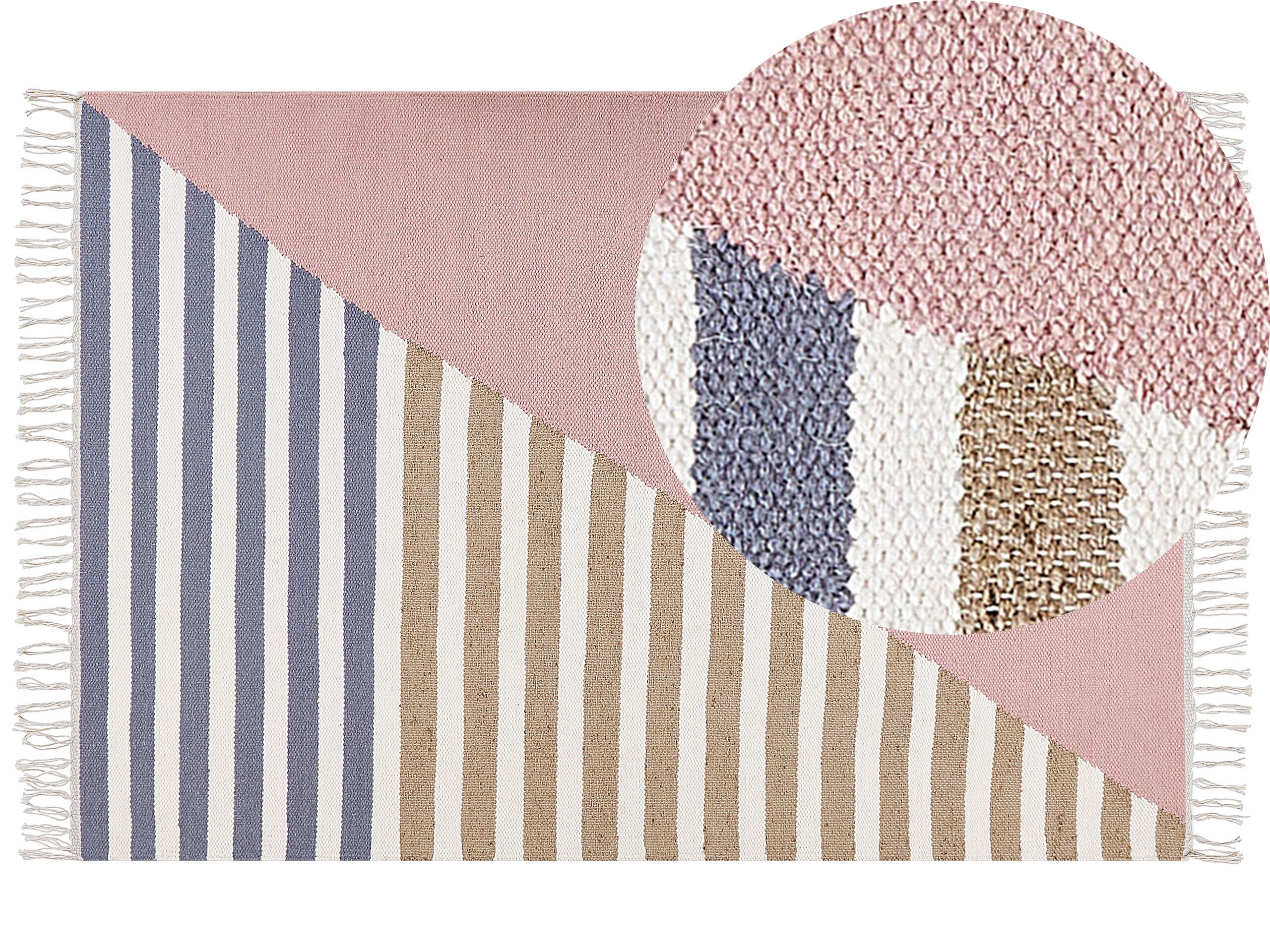 Wool Area Rug 140x200cm Multicolour