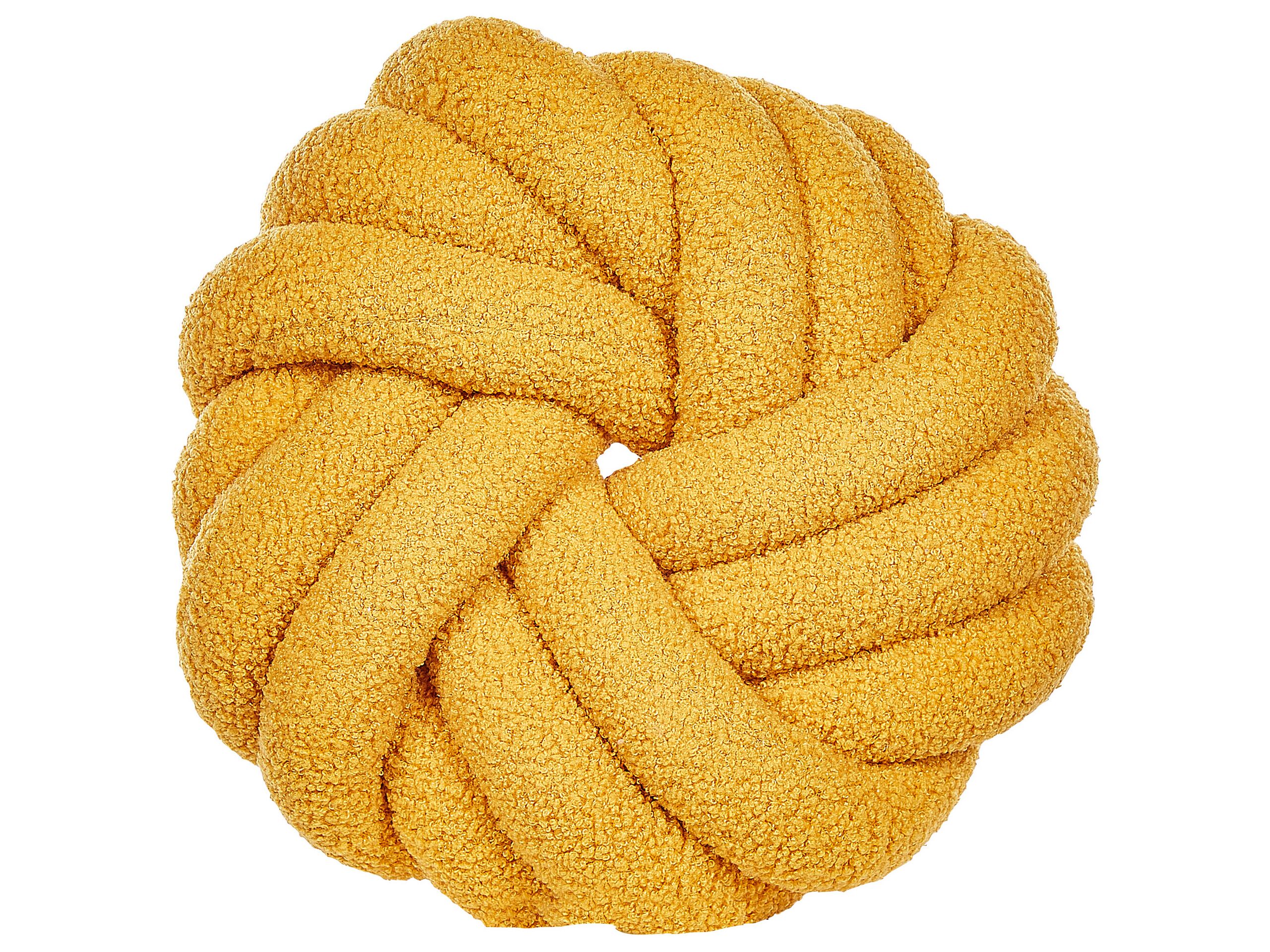 Boucle Knot Cushion 31x31cm Yellow