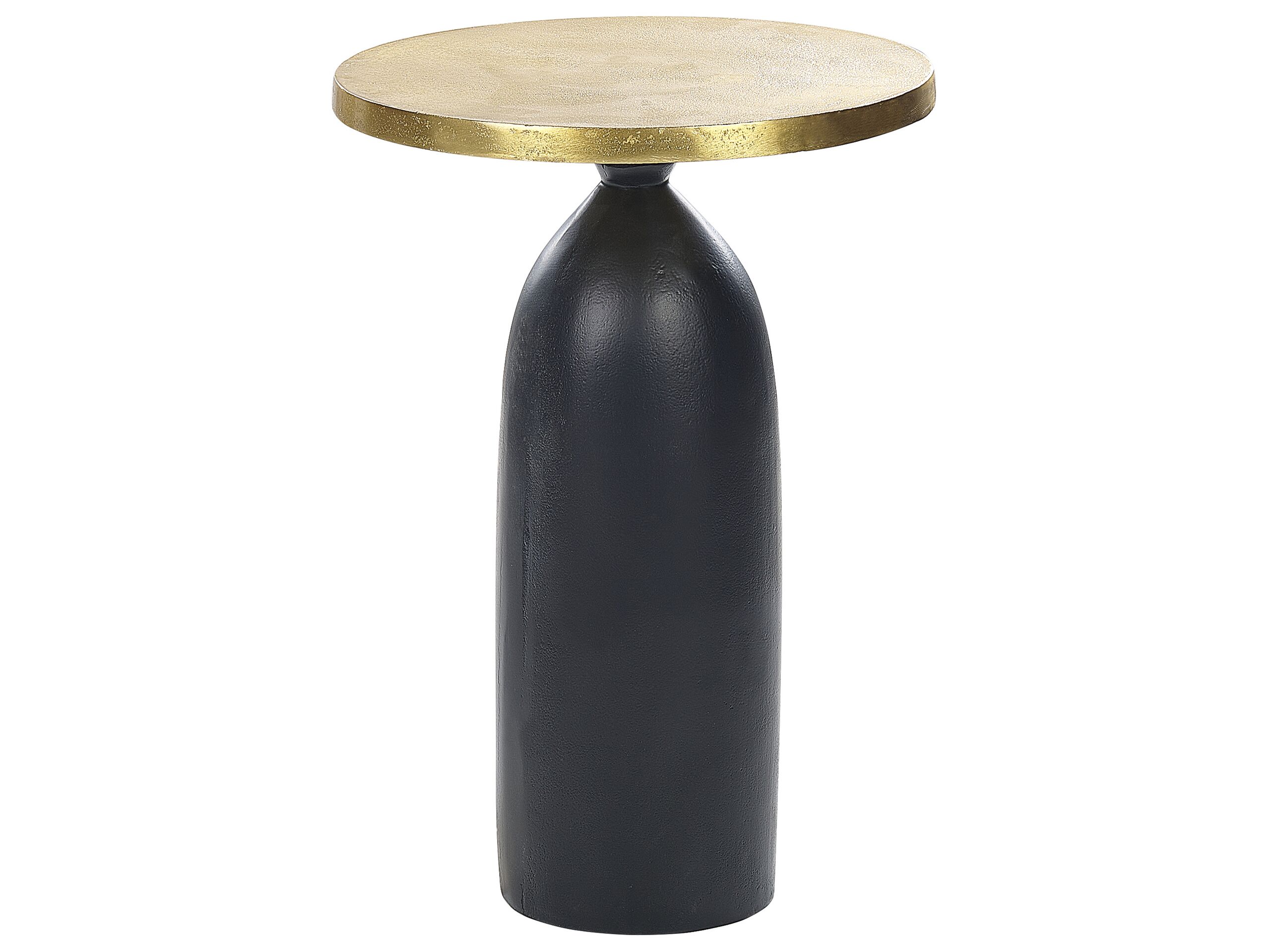 Metal Side Table Black and Gold TEKAPO