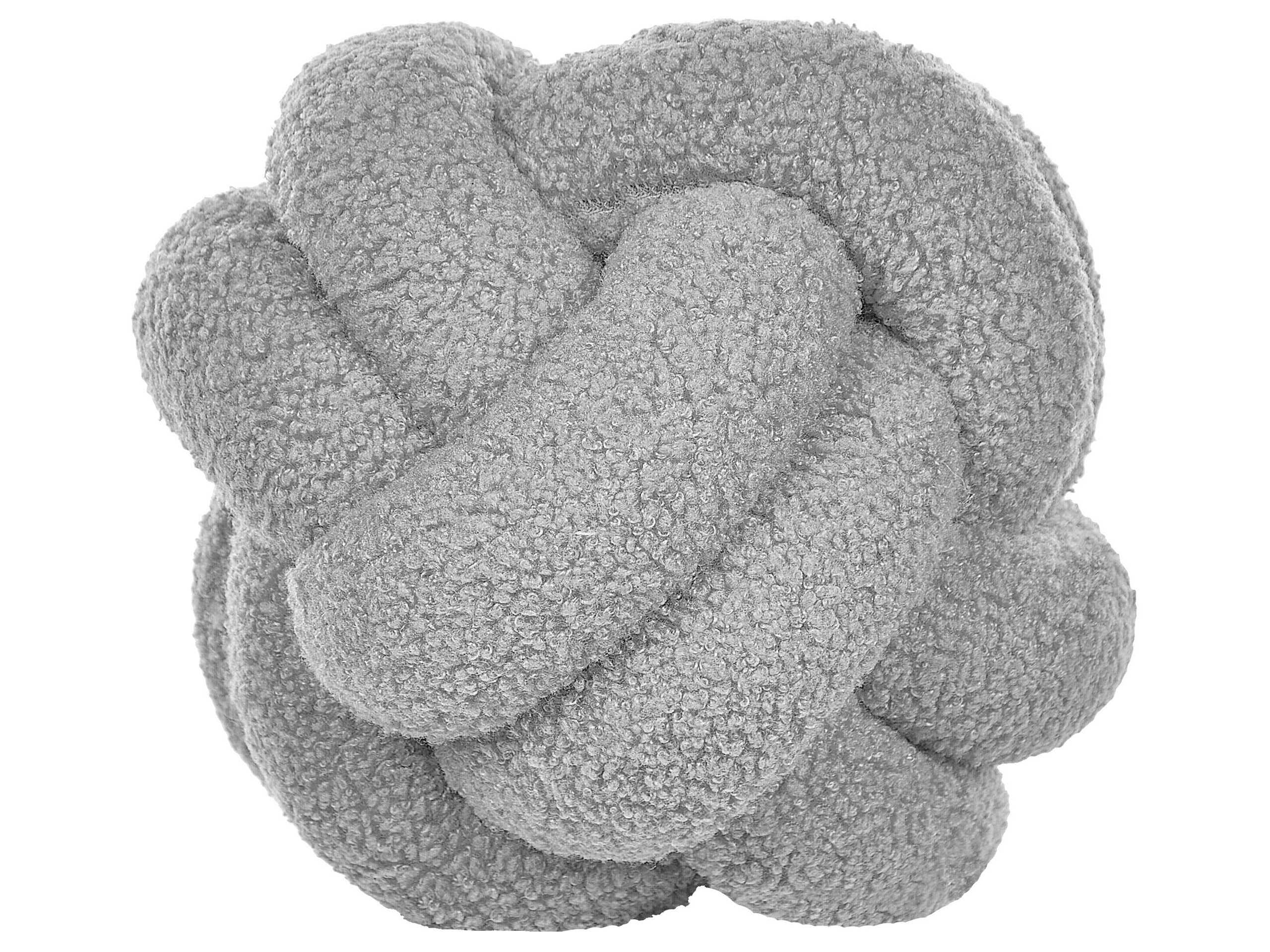Boucle Knot Cushion 19x19cm Grey