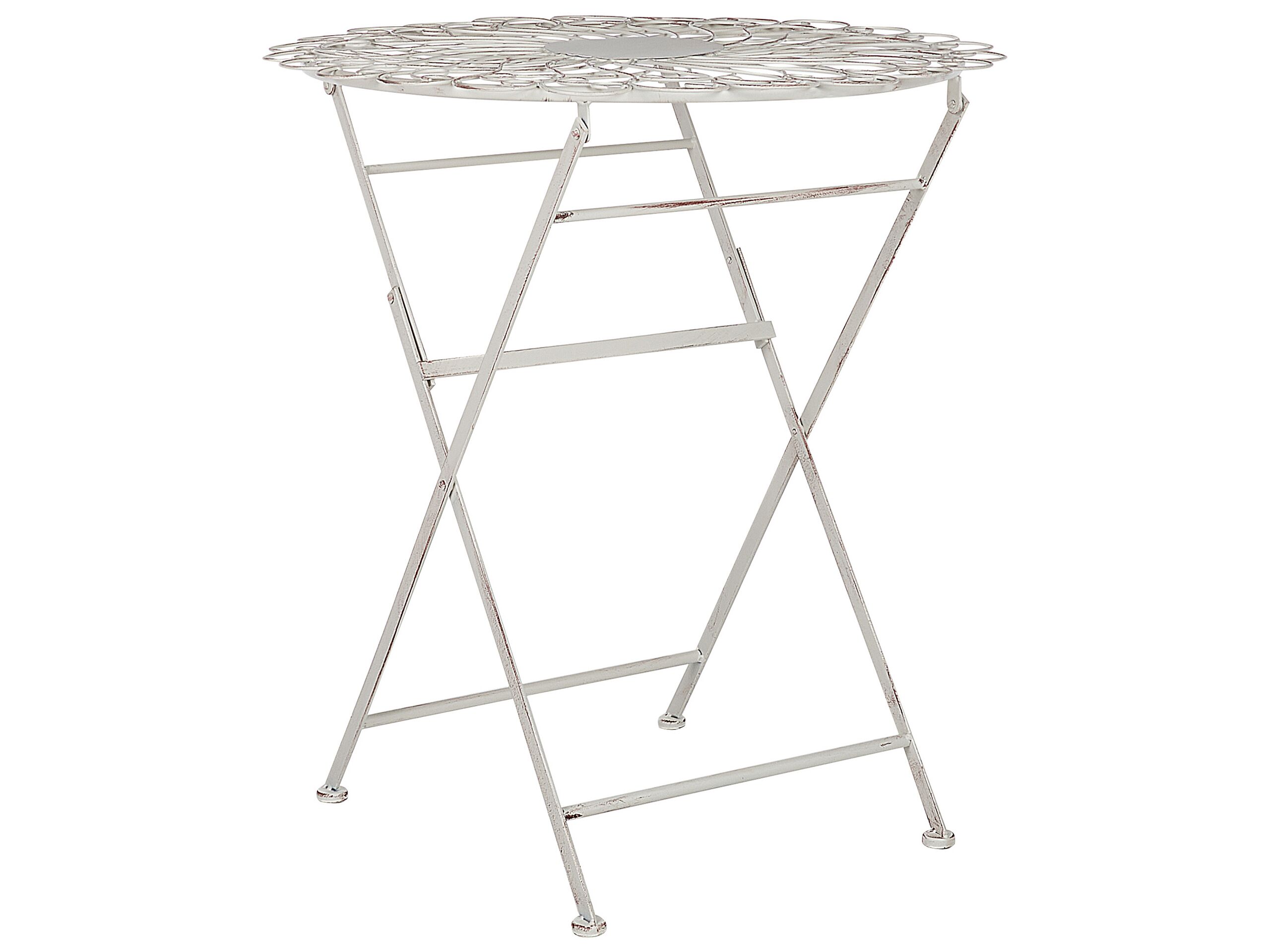 Metal Garden Bistro Table Ã ̧ 70 cm Off-White STIFFE