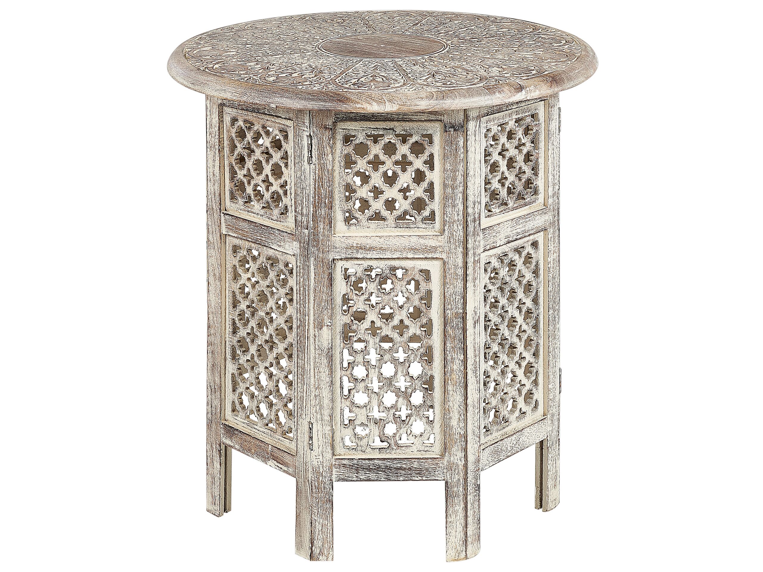 Mango Wood Side Table Light SANTRA