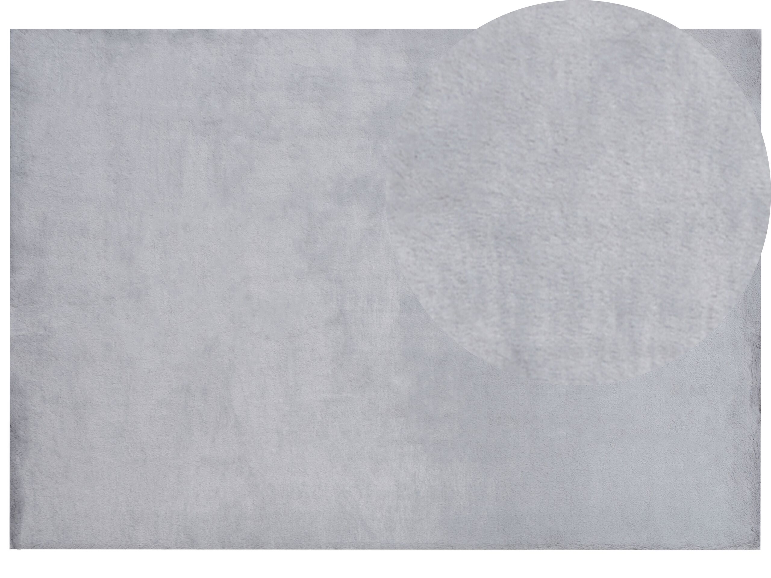 Faux Rabbit Fur Rug 160x230cm Grey