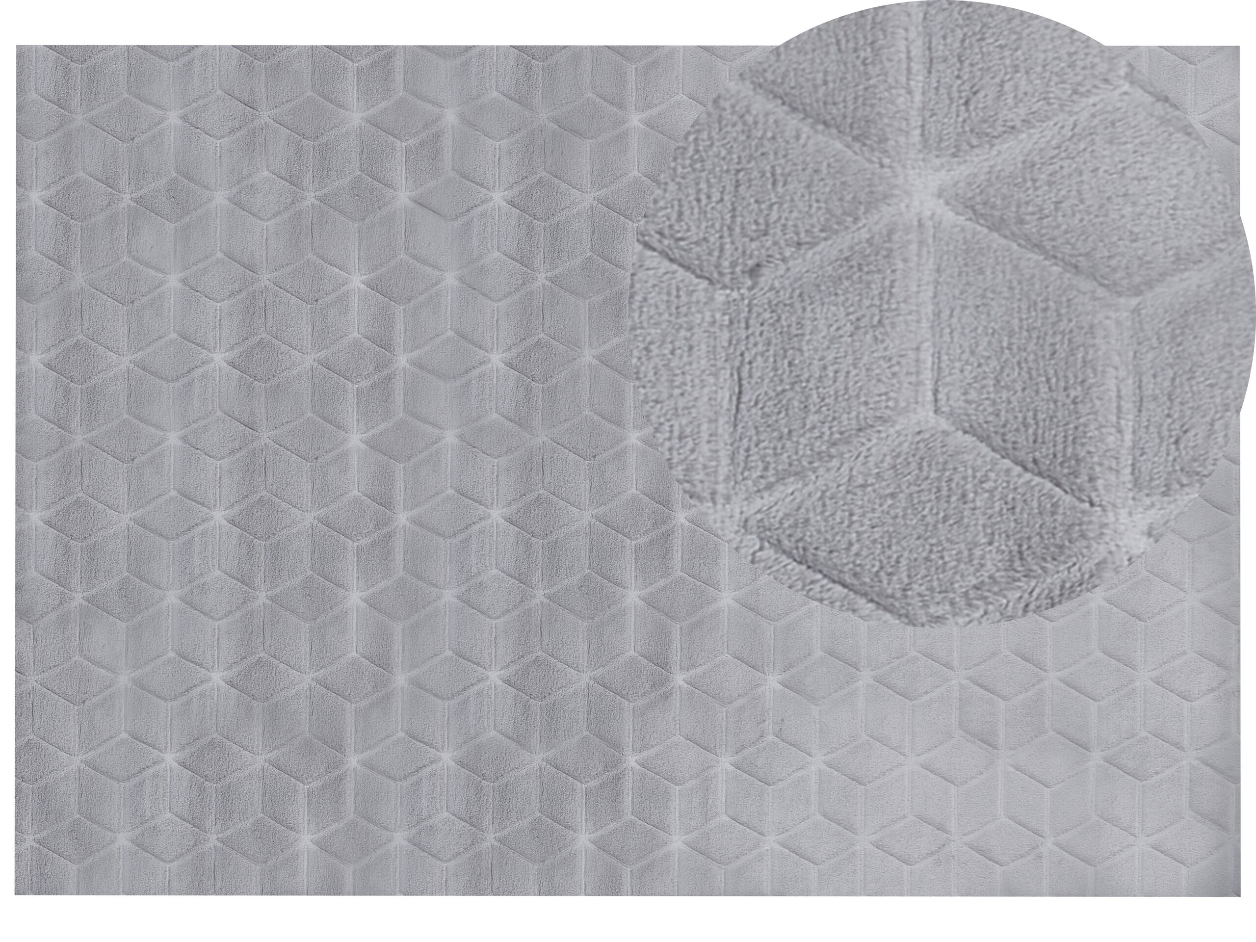Faux Rabbit Fur Rug 160x230cm Grey